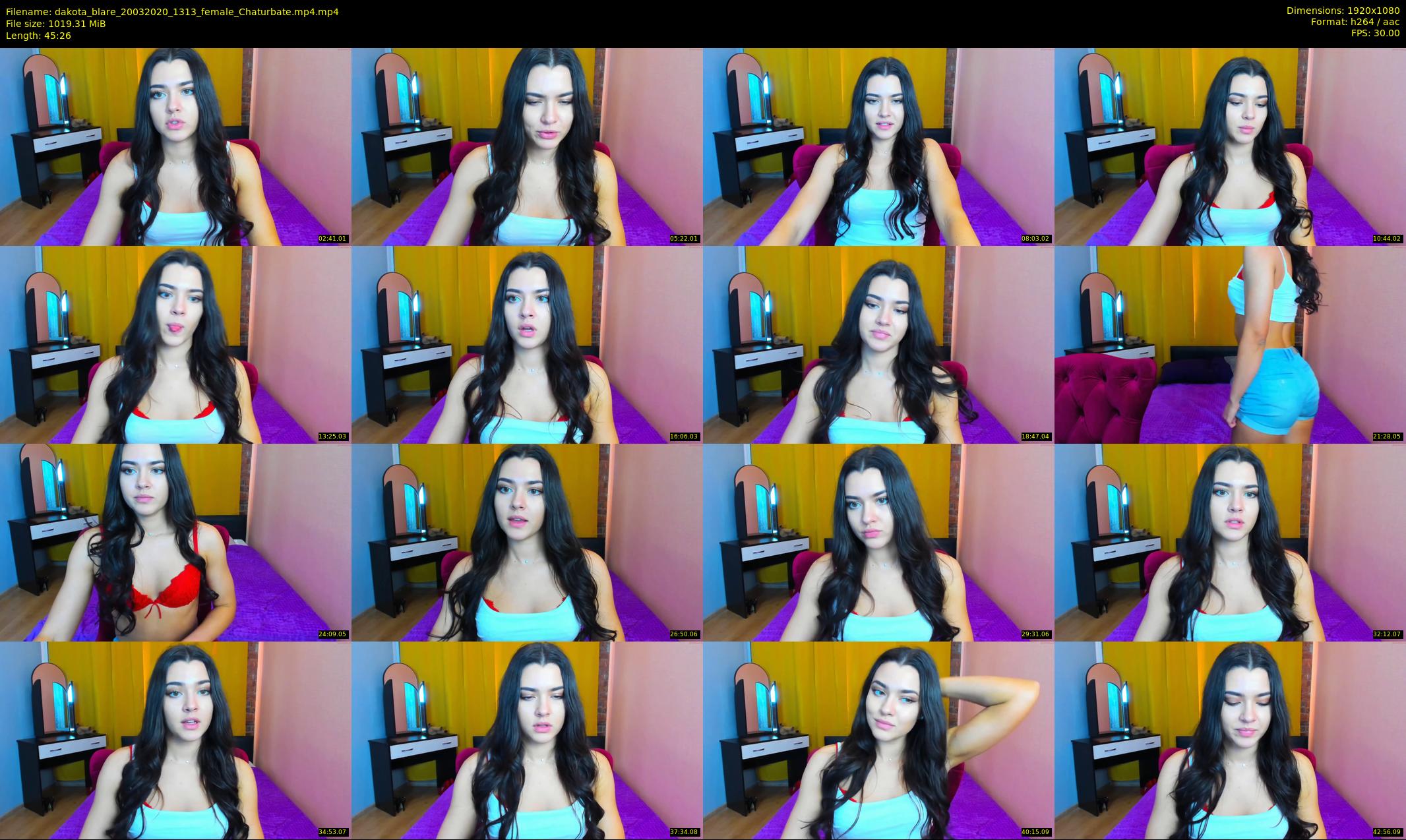 dakota_blare — 46 minute Chaturbate female cam show recording, 1080p, Mar 20, 2020