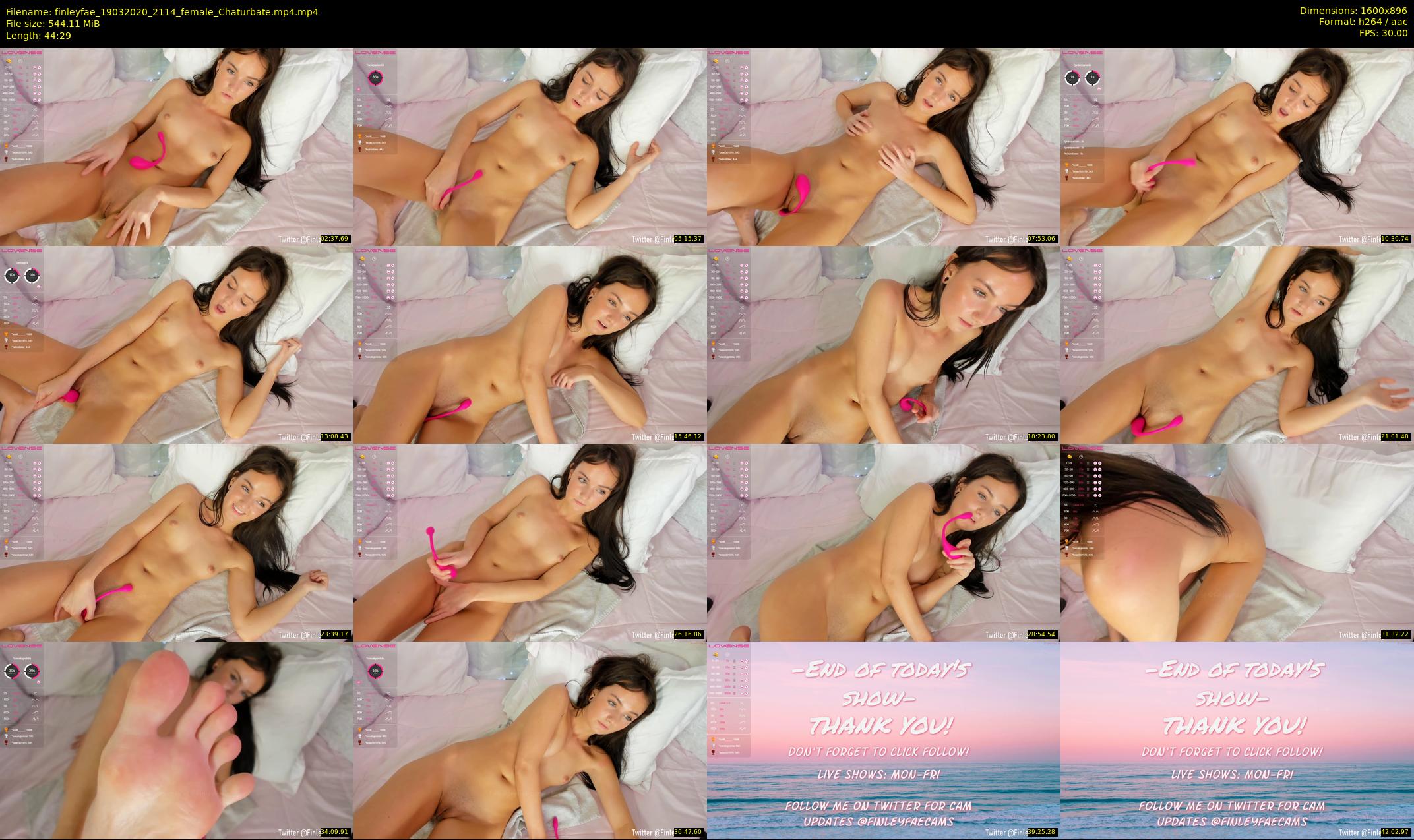 finleyfae — 45 minute Chaturbate female cam show recording, 720p, Mar 19, 2020