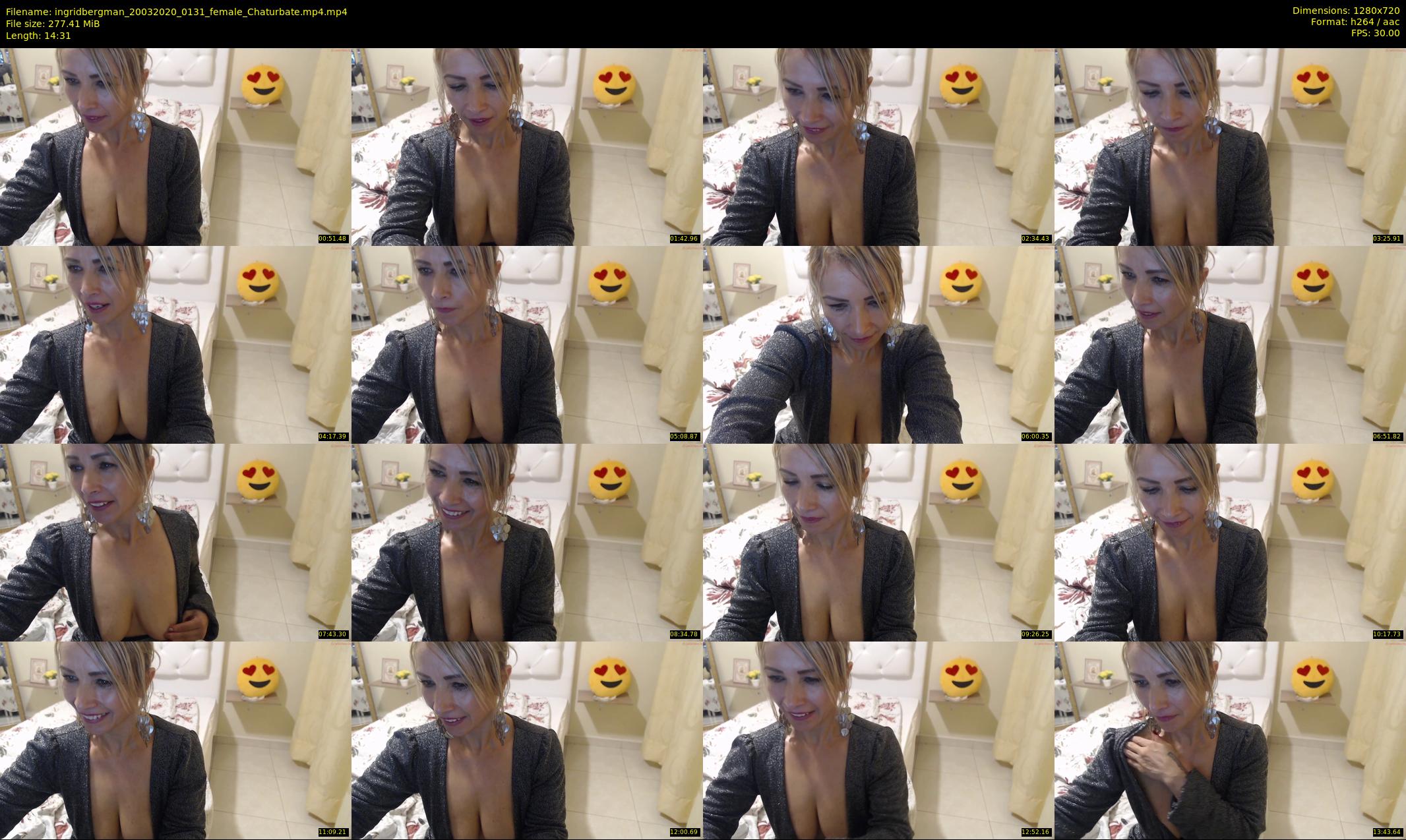 ingridbergman — 15 minute Chaturbate female cam show recording, 720p, Mar 20, 2020