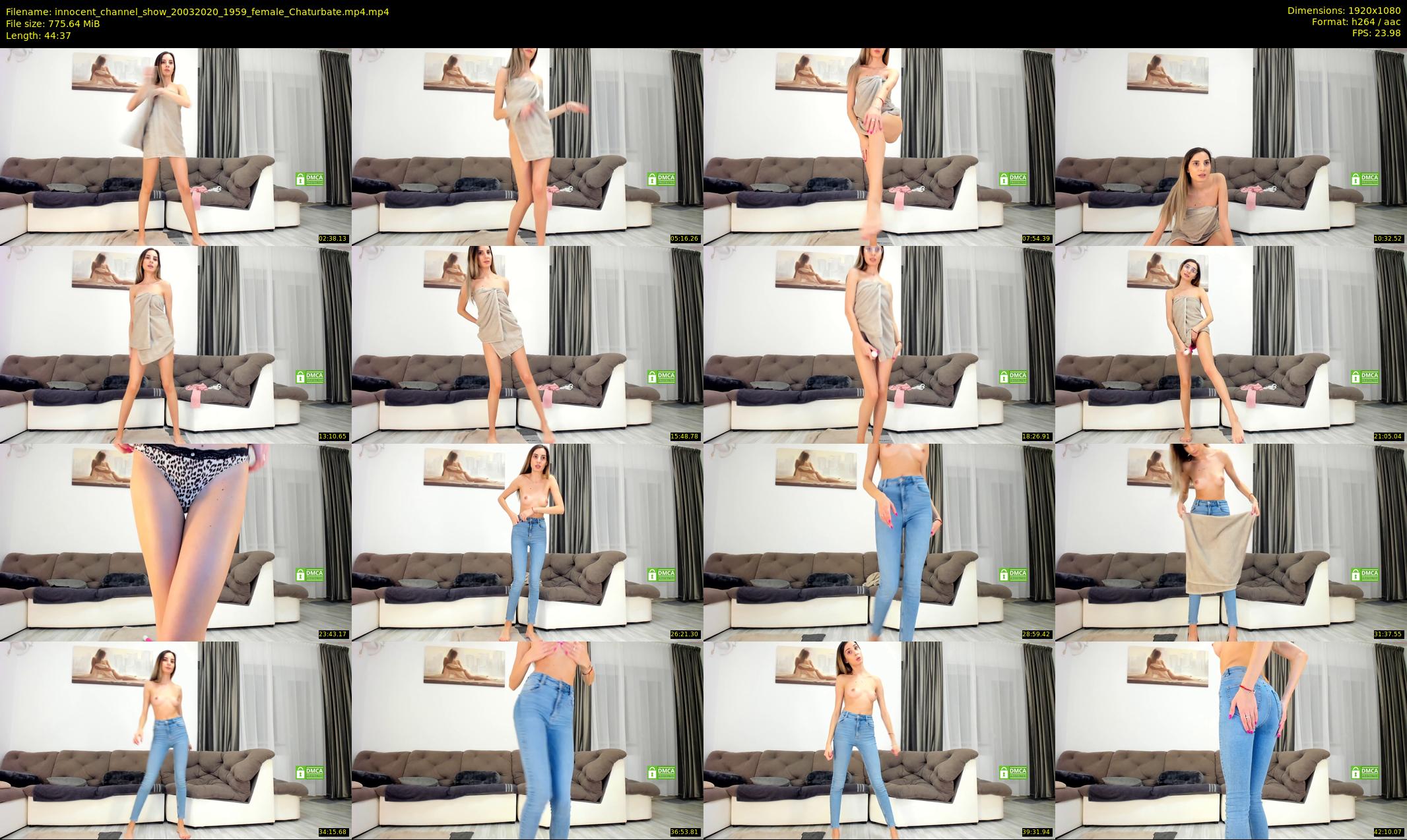 innocent_channel_show — 45 minute Chaturbate female cam show recording, 1080p, Mar 20, 2020