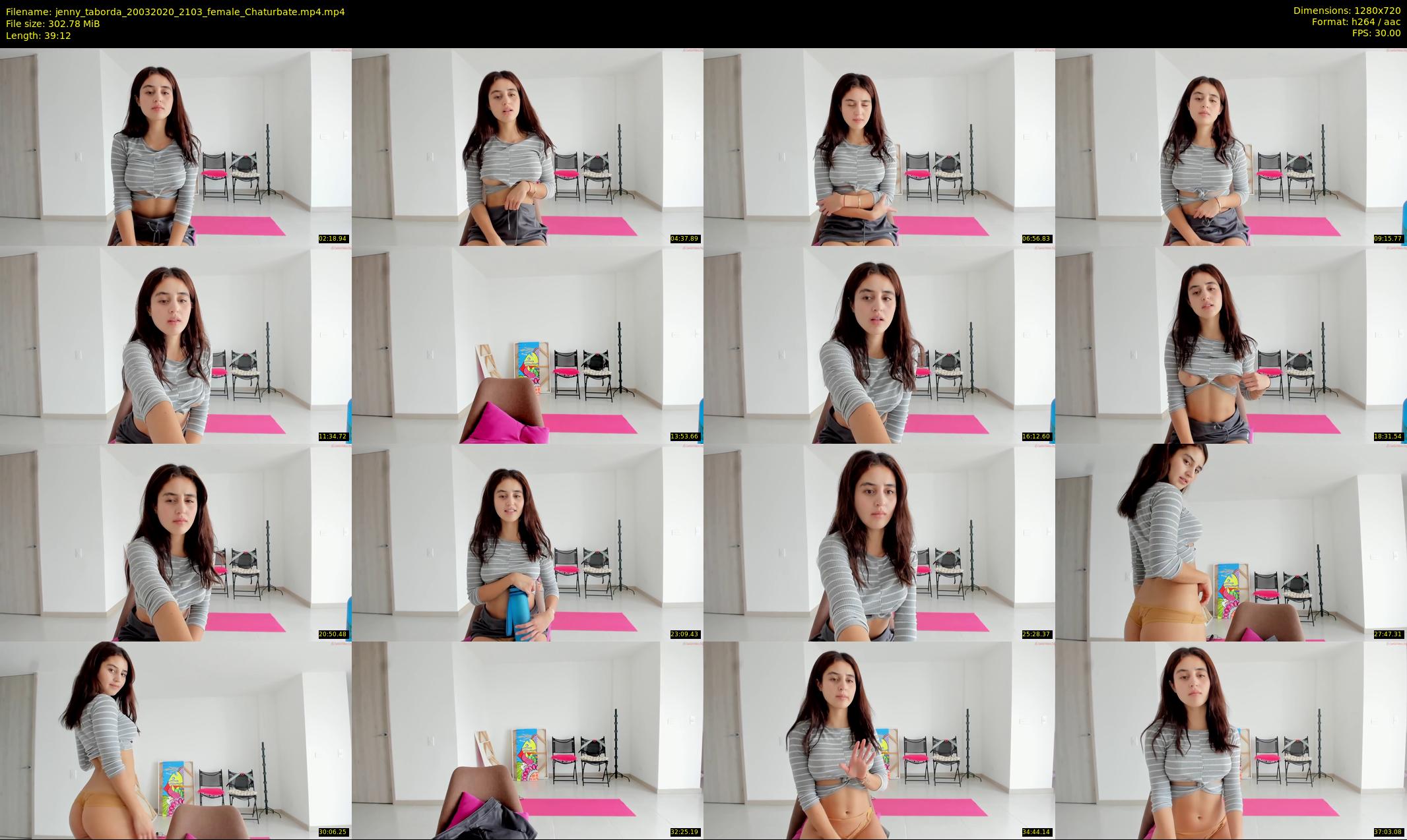 jenny_taborda — 40 minute Chaturbate female cam show recording, 720p, Mar 20, 2020