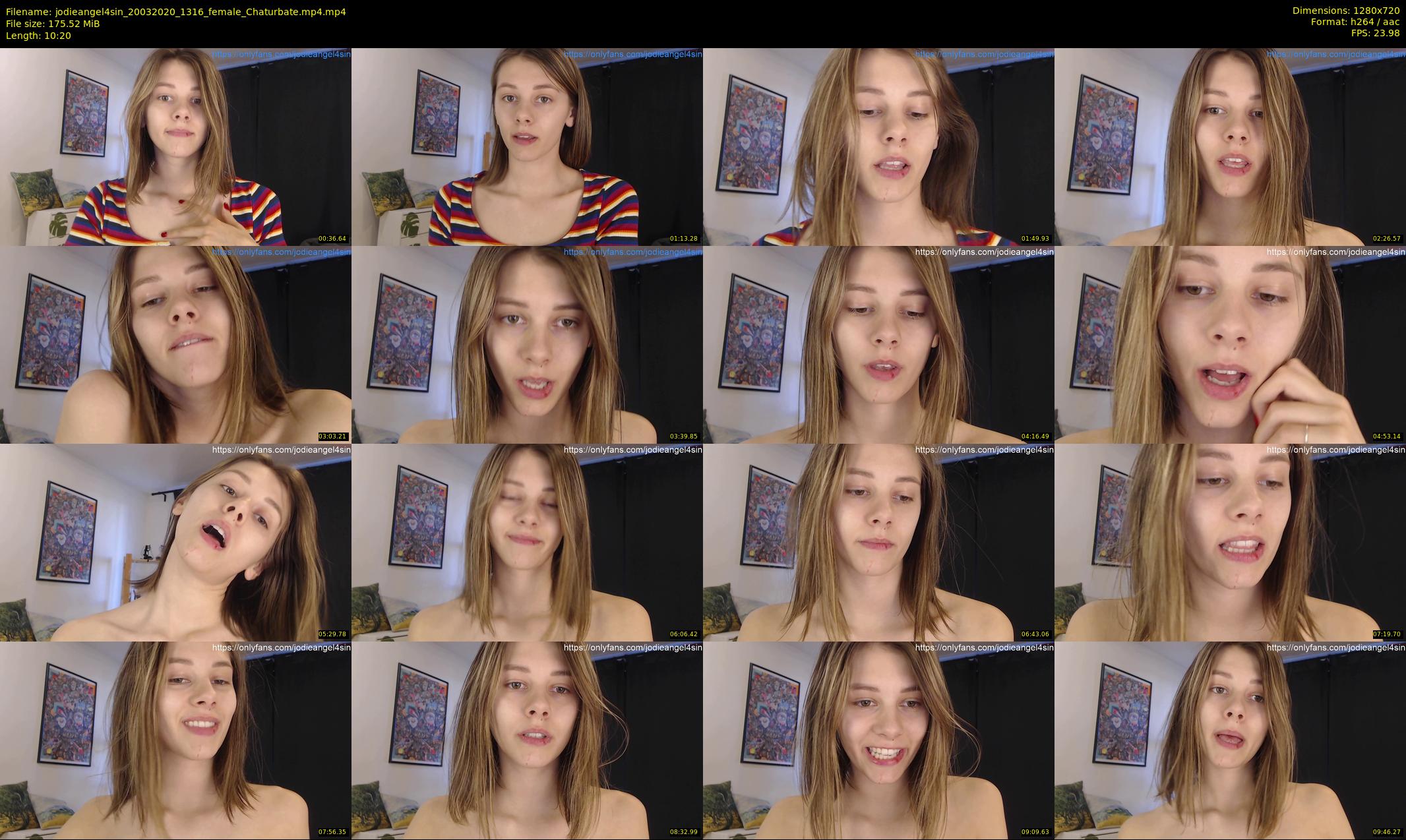 jodieangel4sin — 11 minute Chaturbate female cam show recording, 720p, Mar 20, 2020