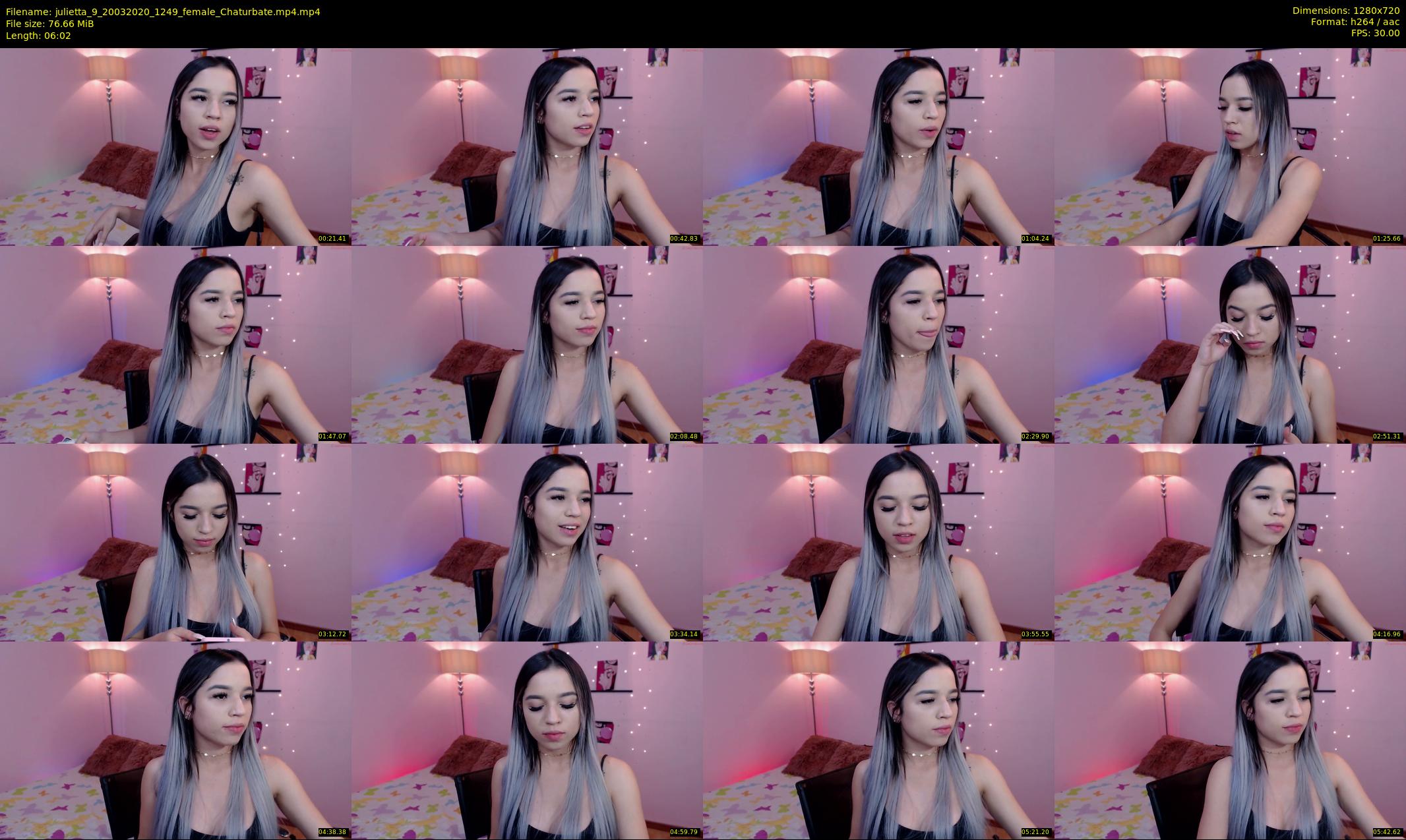 julietta_9 — 7 minute Chaturbate female cam show recording, 720p, Mar 20, 2020