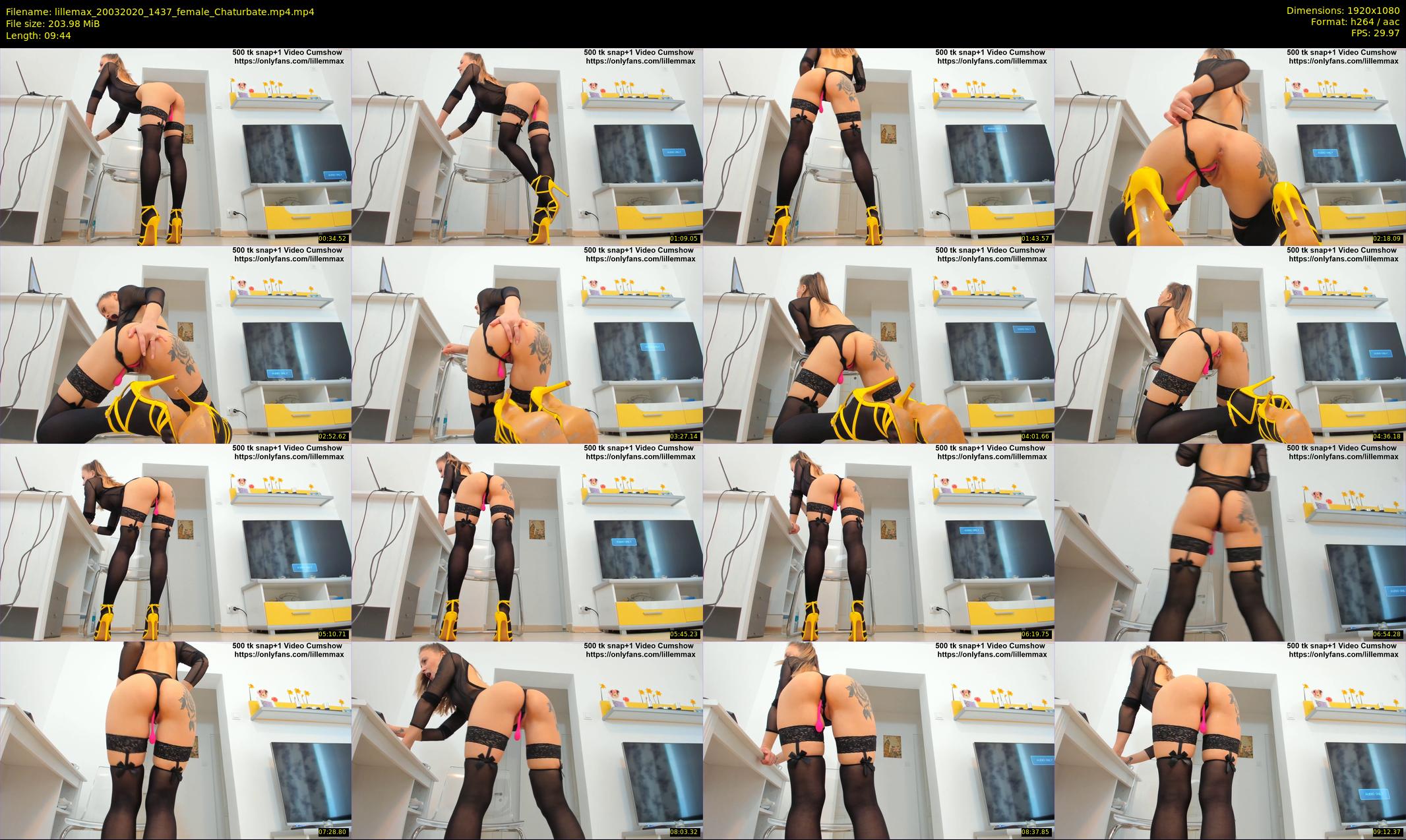 lillemax — 10 minute Chaturbate female cam show recording, 1080p, Mar 20, 2020