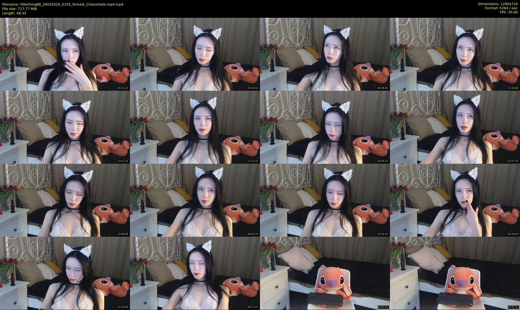 littlething88 — 49 minute Chaturbate female cam show recording, 720p, Mar 20, 2020