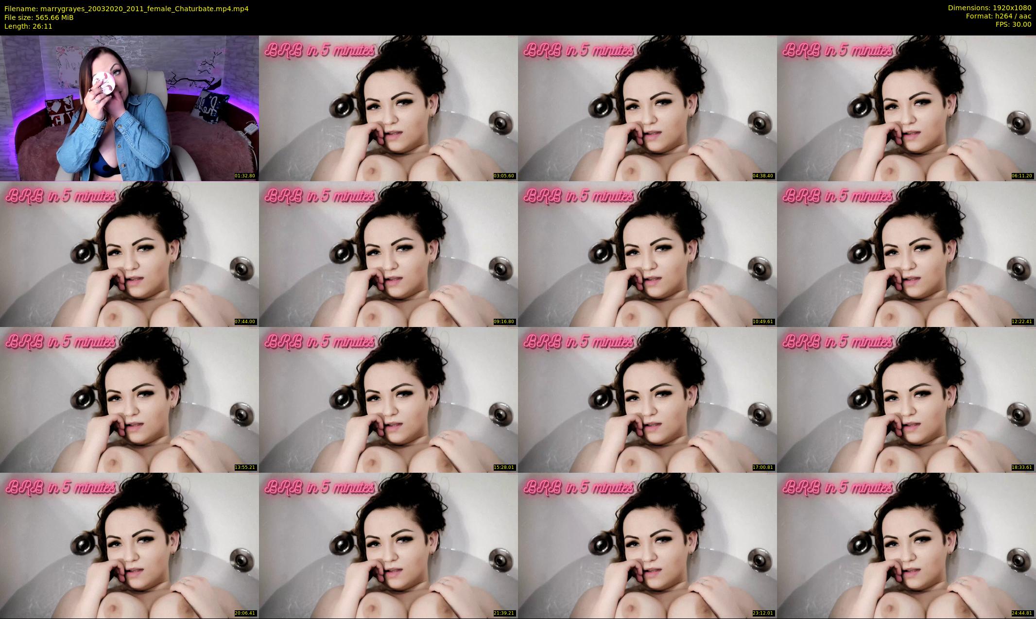 marrygrayes — 27 minute Chaturbate female cam show recording, 1080p, Mar 20, 2020