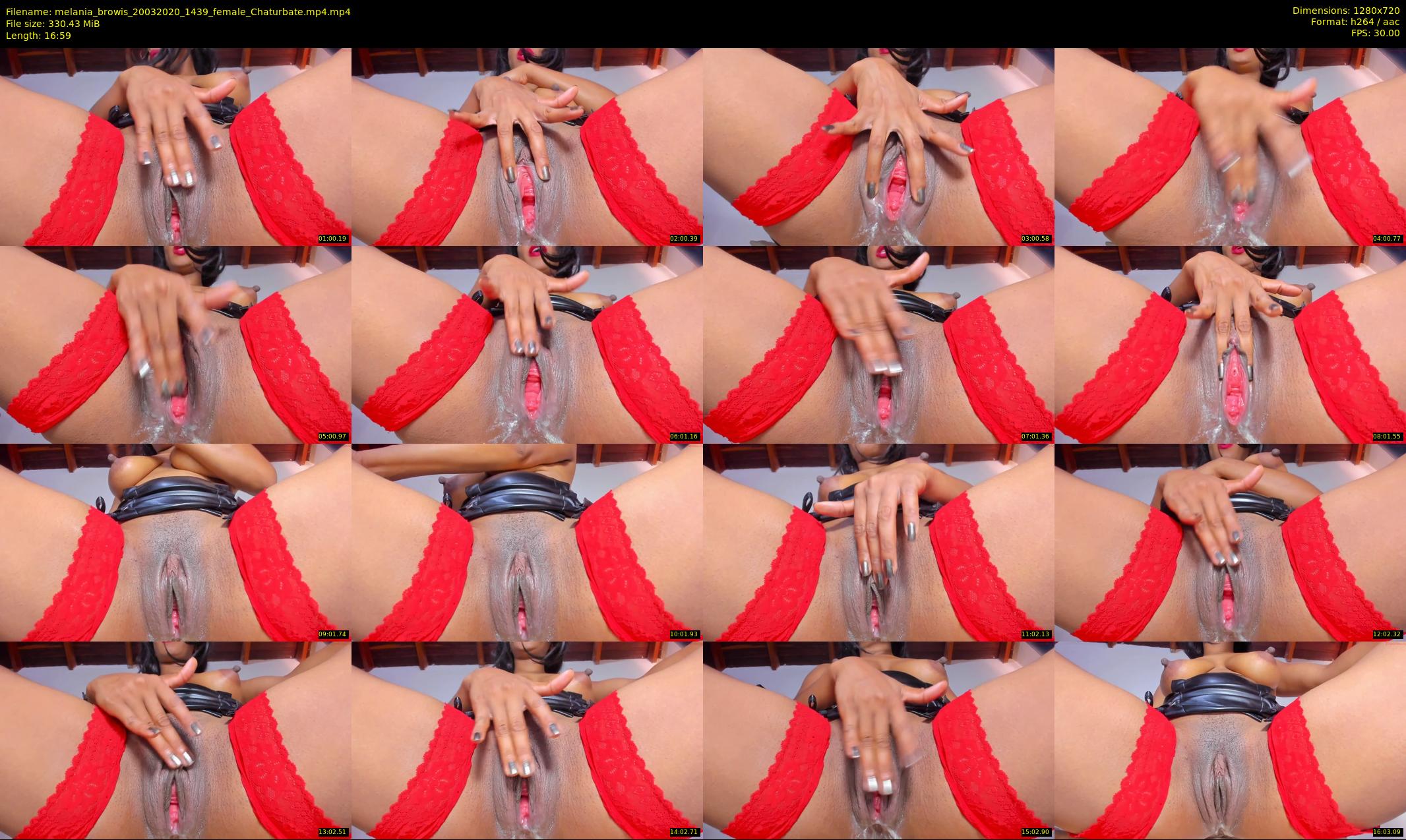 melania_browis — 17 minute Chaturbate female cam show recording, 720p, Mar 20, 2020