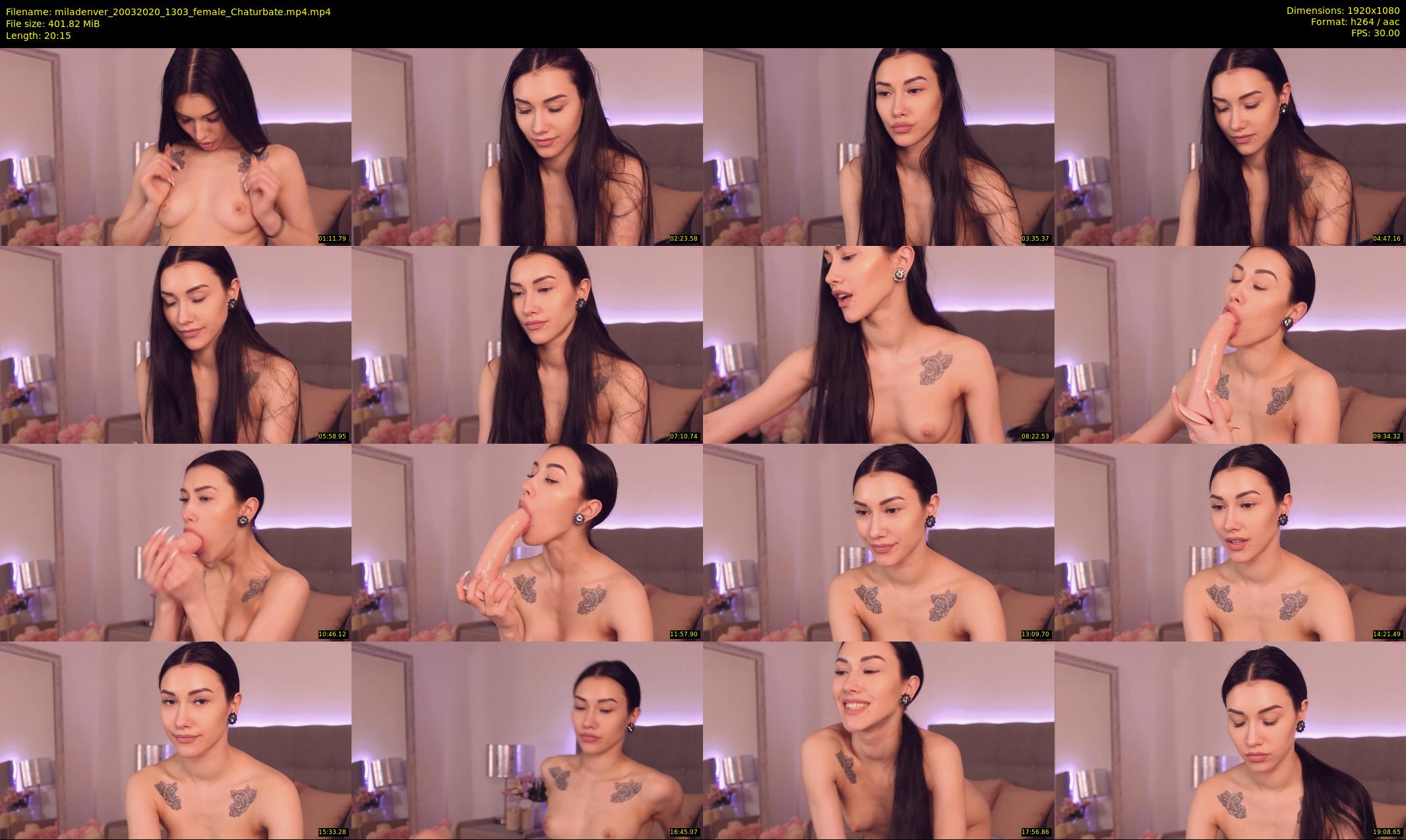 miladenver — 21 minute Chaturbate female cam show recording, 1080p, Mar 20, 2020