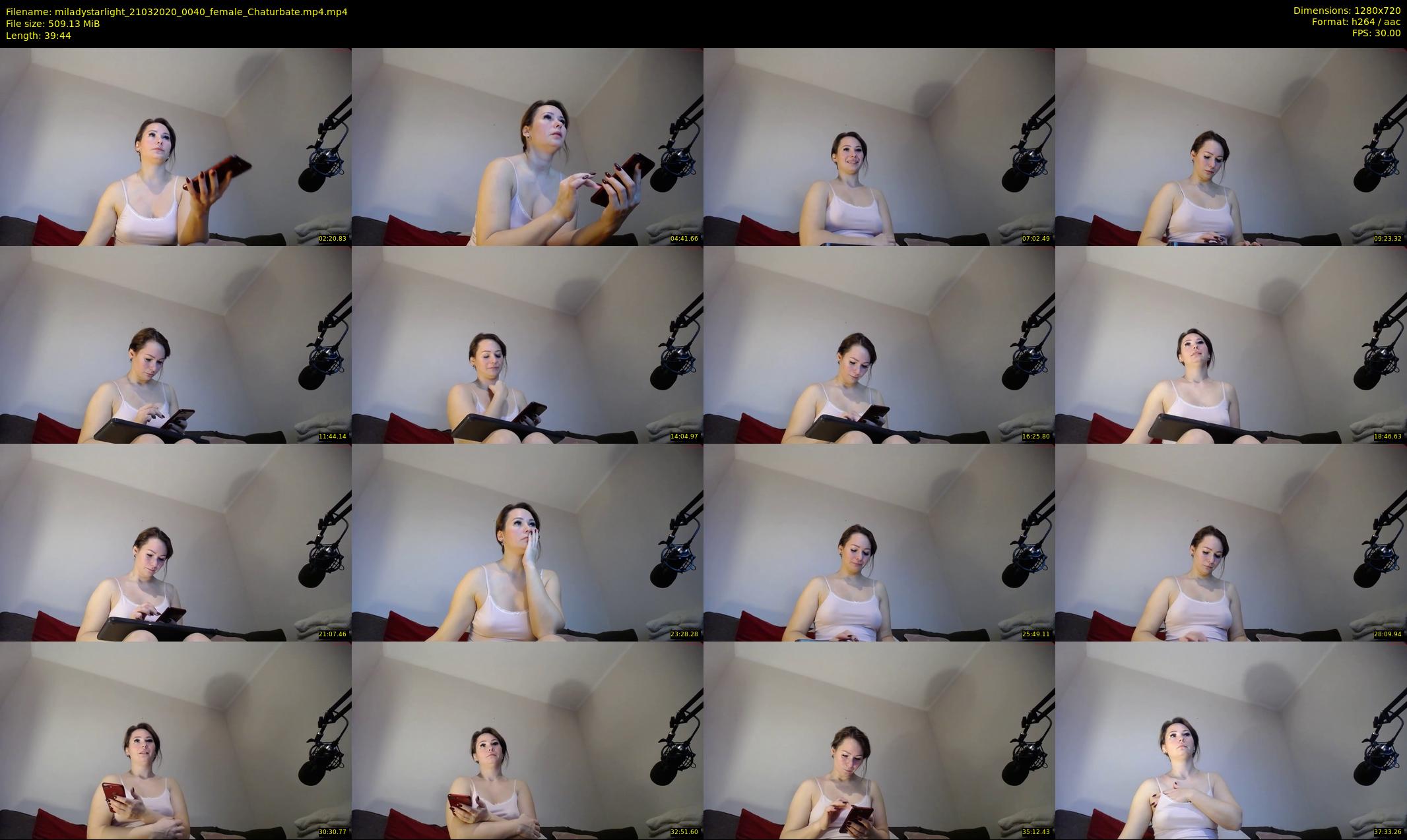 miladystarlight — 40 minute Chaturbate female cam show recording, 720p, Mar 21, 2020