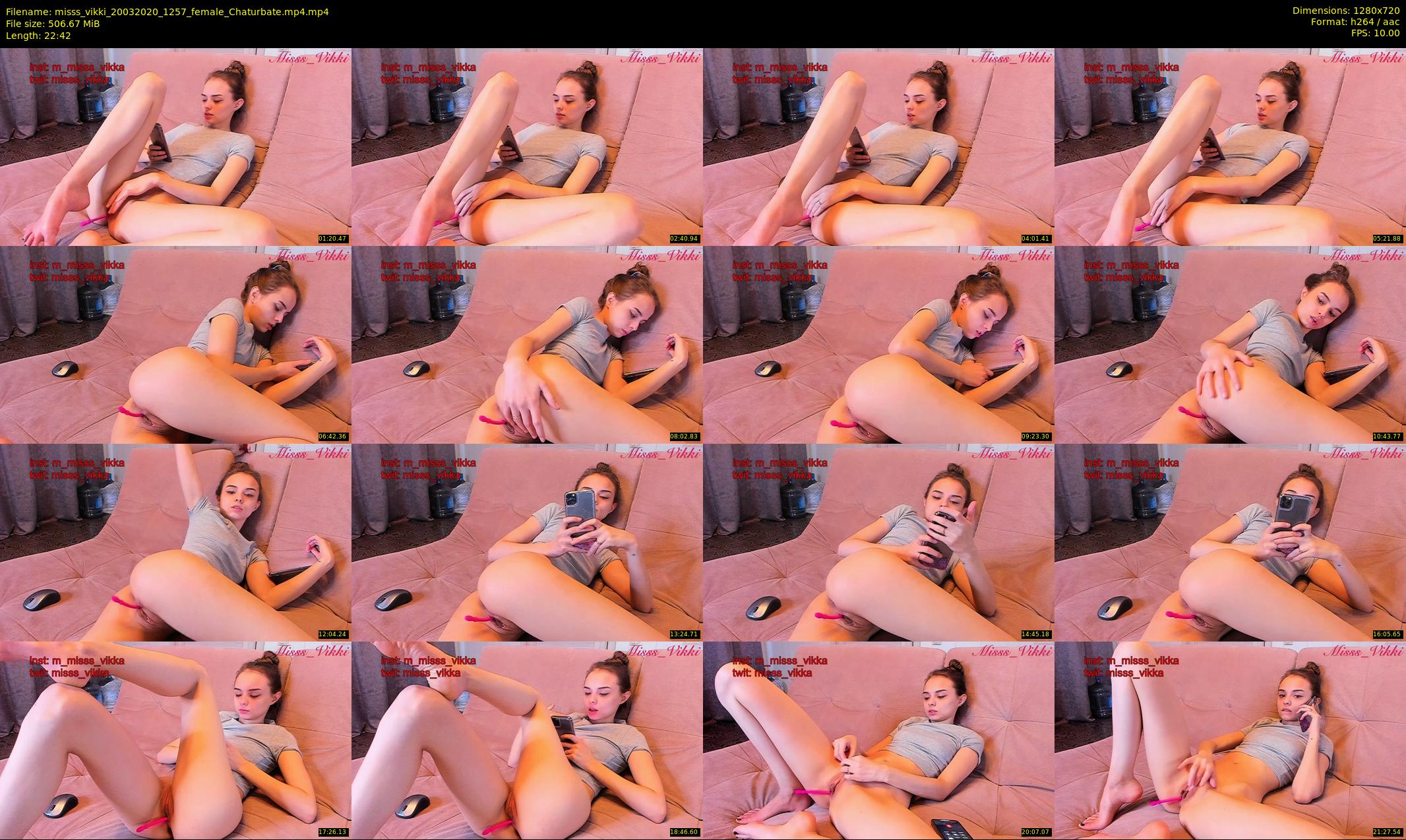 misss_vikki — 23 minute Chaturbate female cam show recording, 720p, Mar 20, 2020