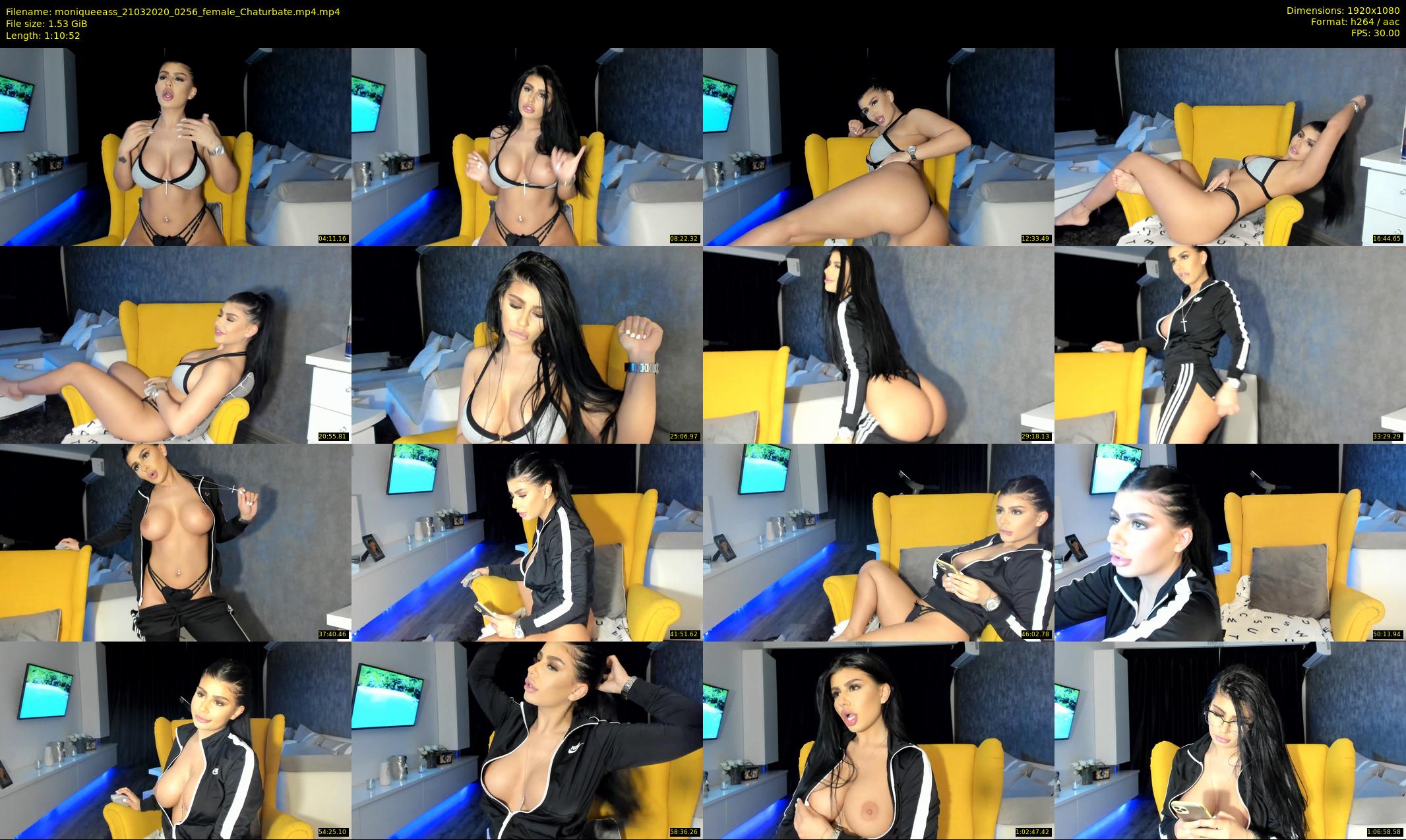 moniqueeass — 71 minute Chaturbate female cam show recording, 1080p, Mar 21, 2020