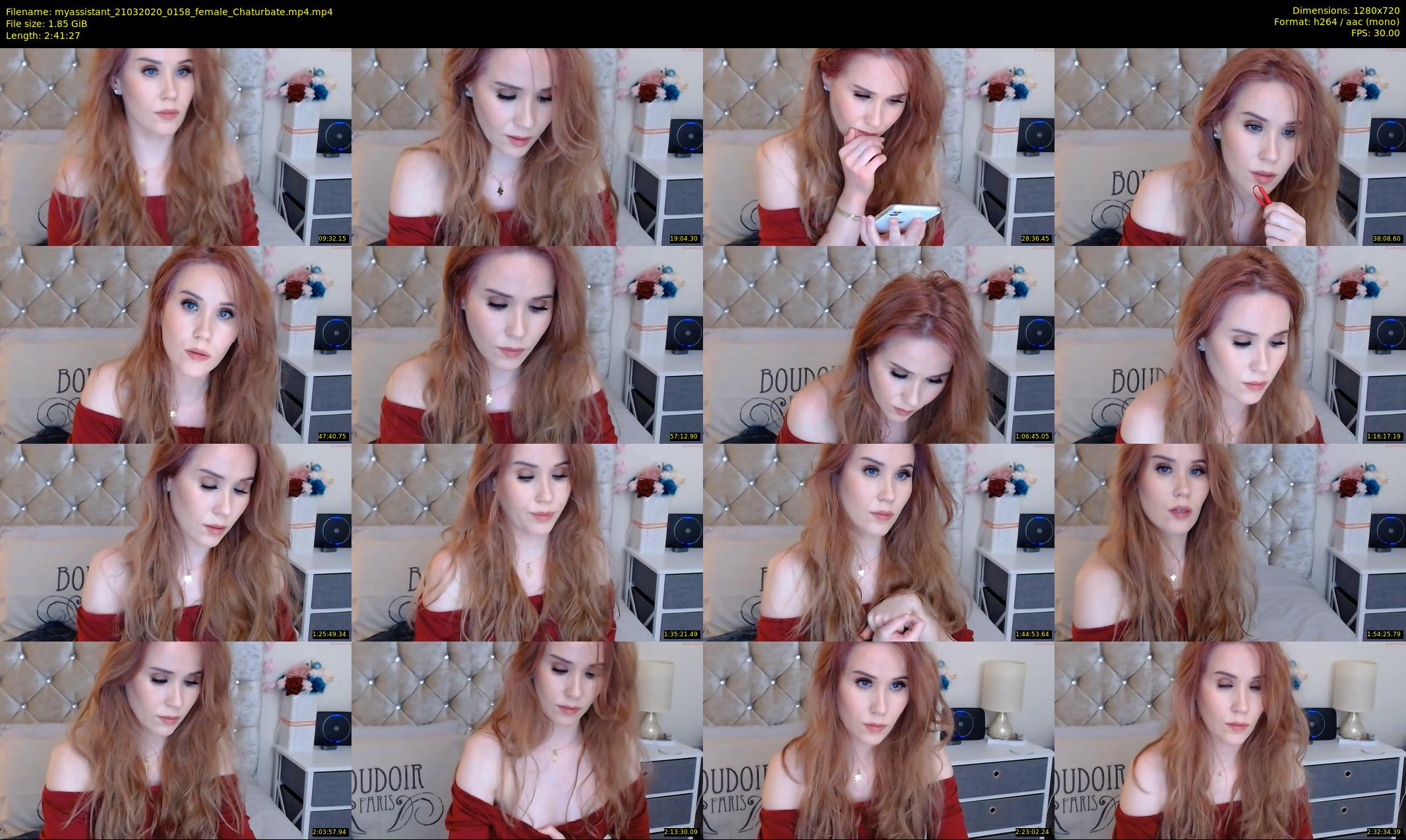 myassistant — 162 minute Chaturbate female cam show recording, 720p, Mar 21, 2020