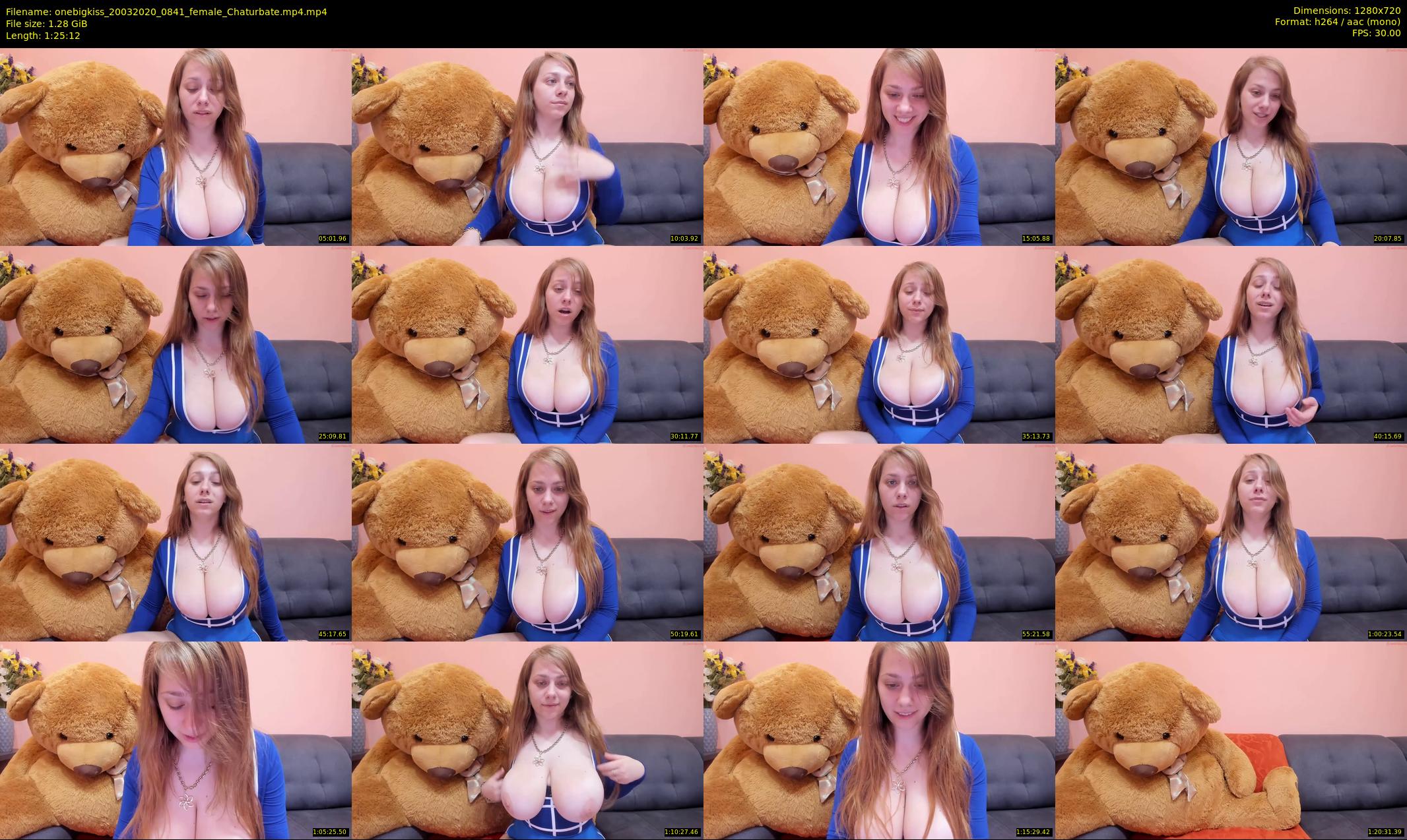 onebigkiss — 86 minute Chaturbate female cam show recording, 720p, Mar 20, 2020