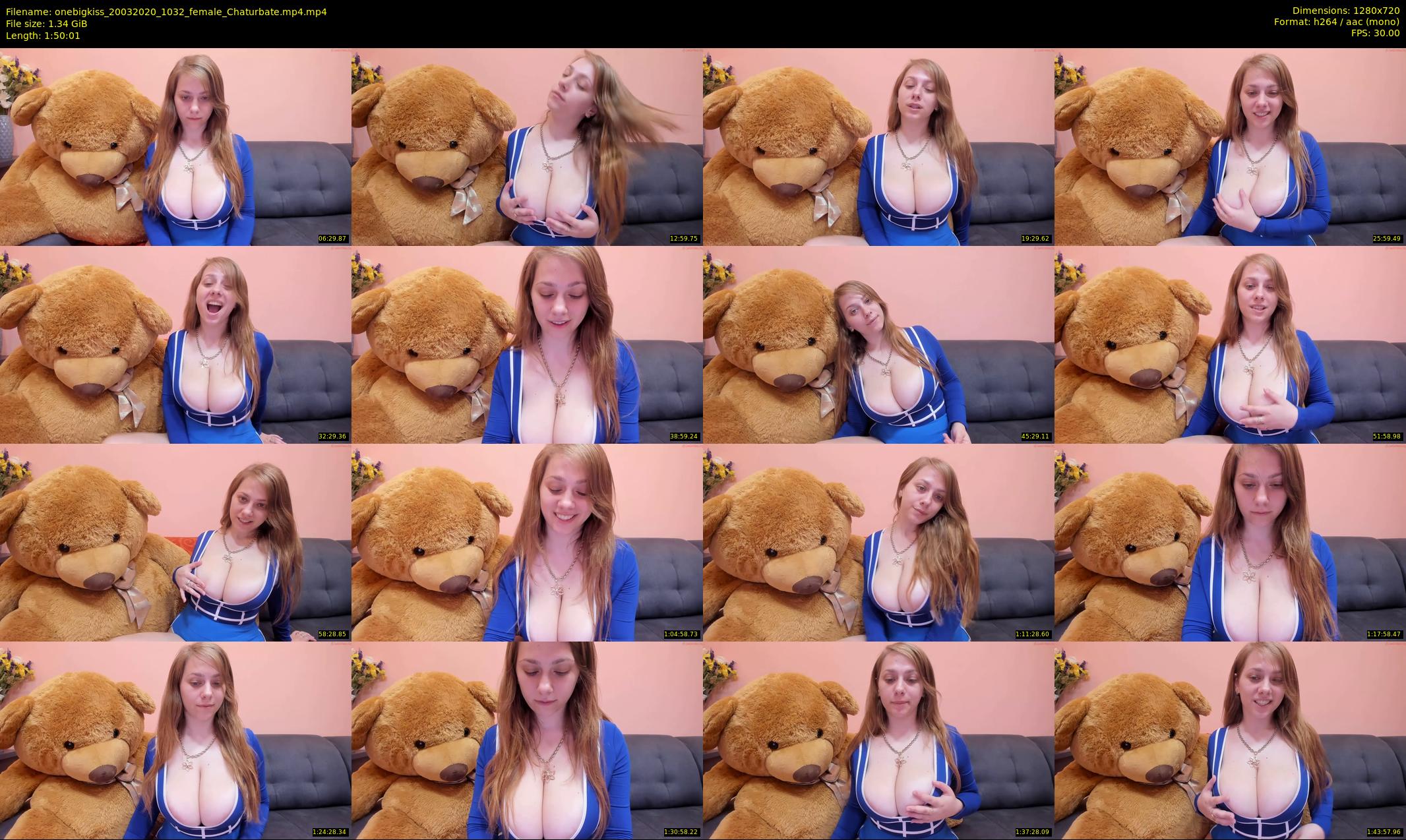 onebigkiss — 111 minute Chaturbate female cam show recording, 720p, Mar 20, 2020