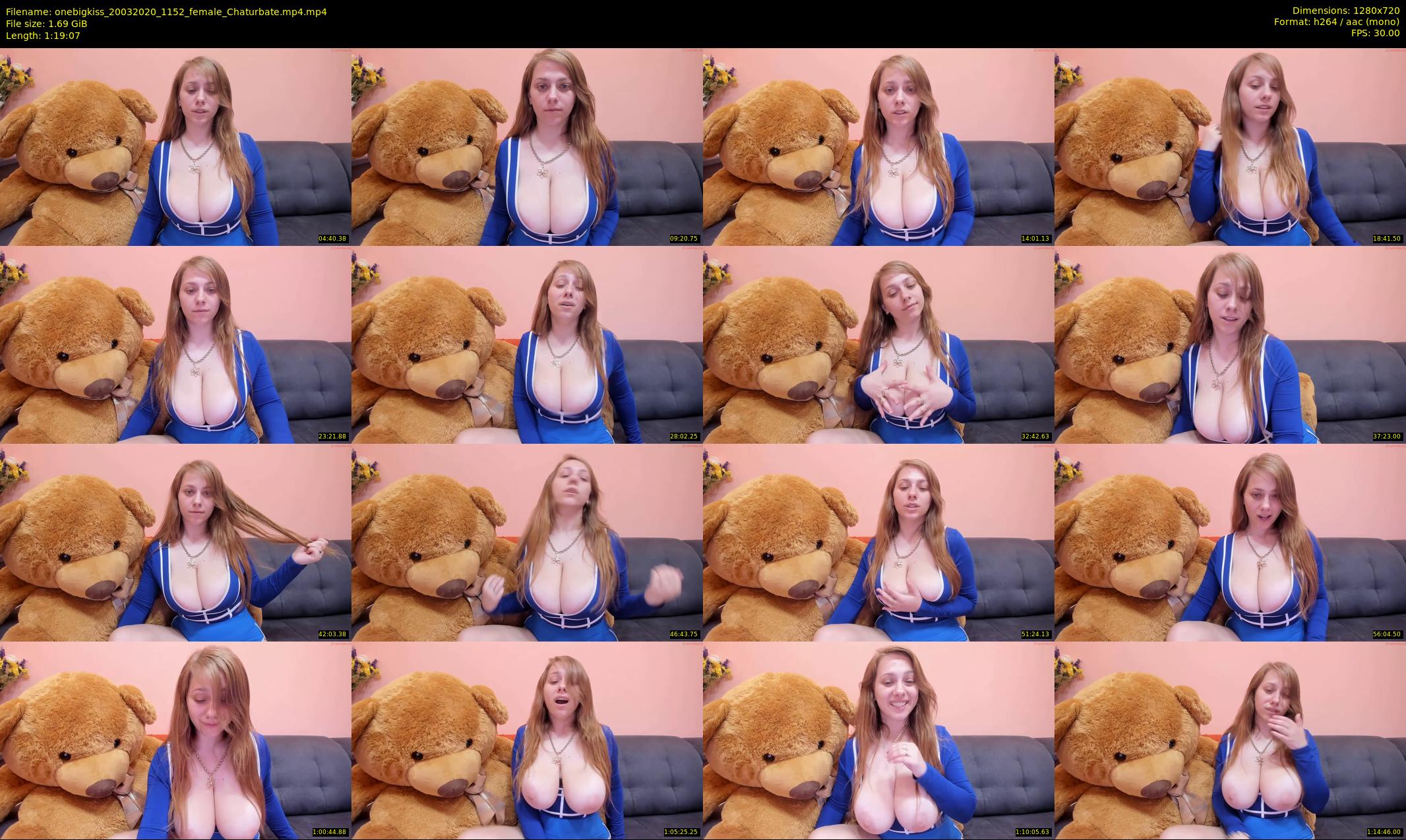 onebigkiss — 80 minute Chaturbate female cam show recording, 720p, Mar 20, 2020