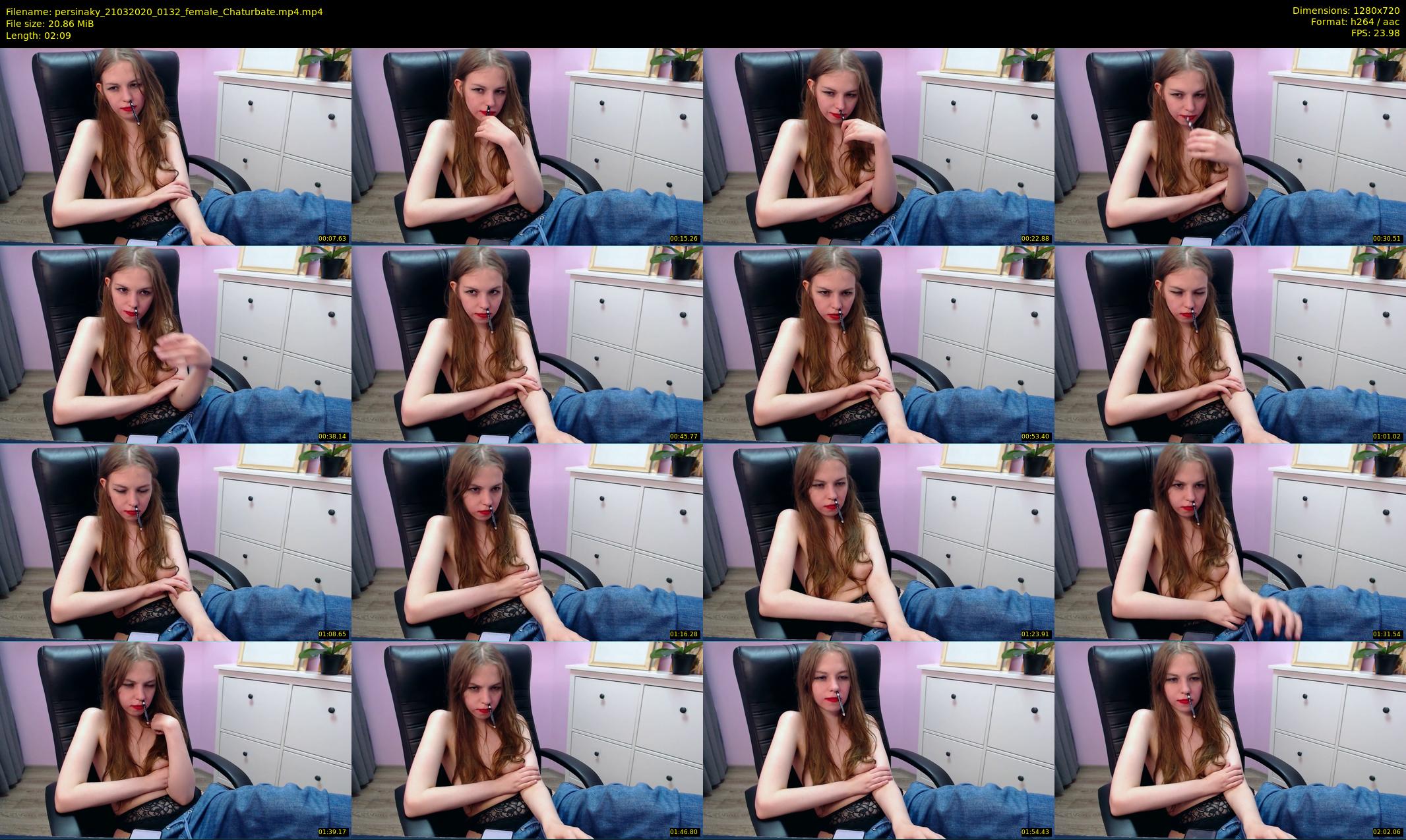 persinaky — 3 minute Chaturbate female cam show recording, 720p, Mar 21, 2020
