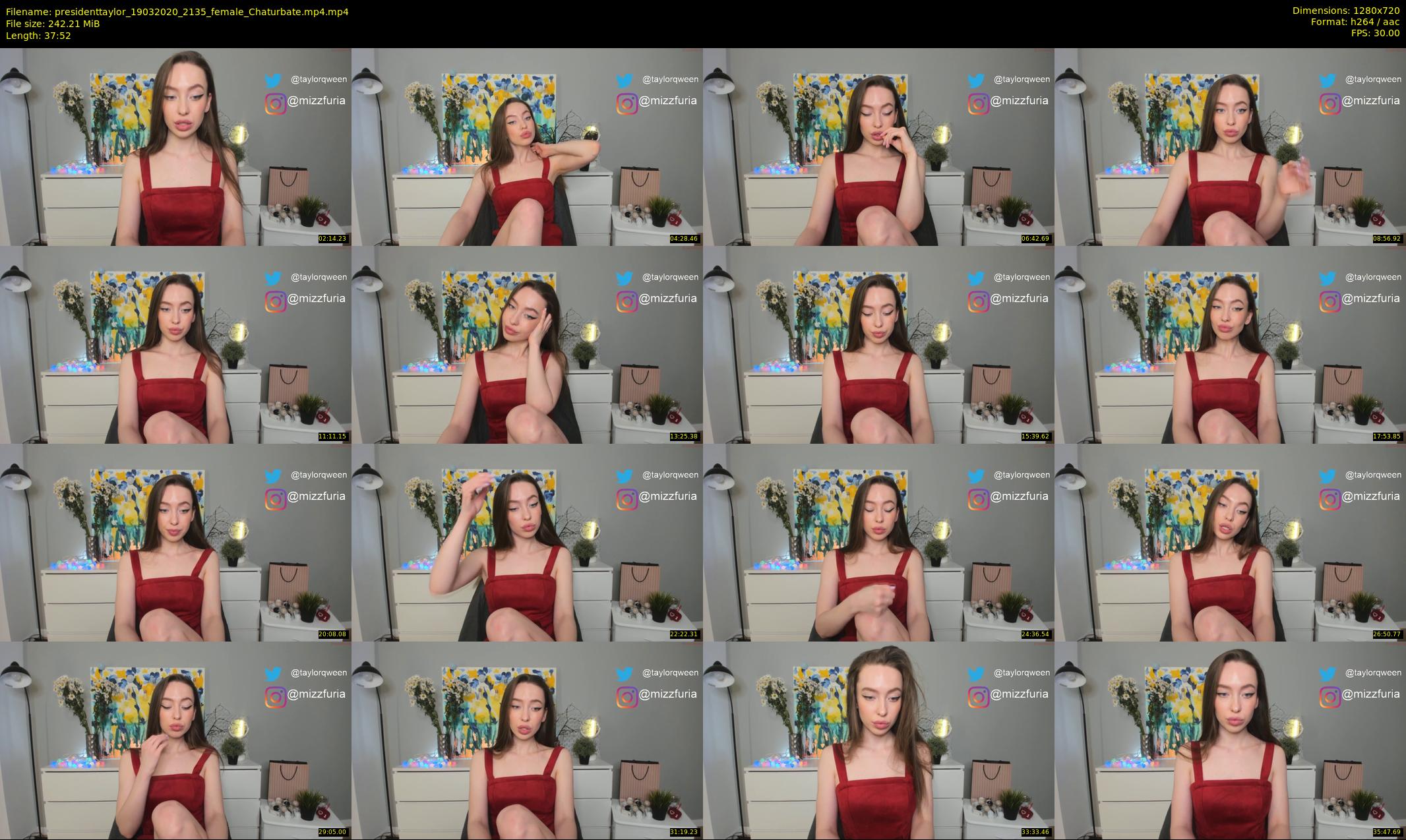 presidenttaylor — 38 minute Chaturbate female cam show recording, 720p, Mar 19, 2020