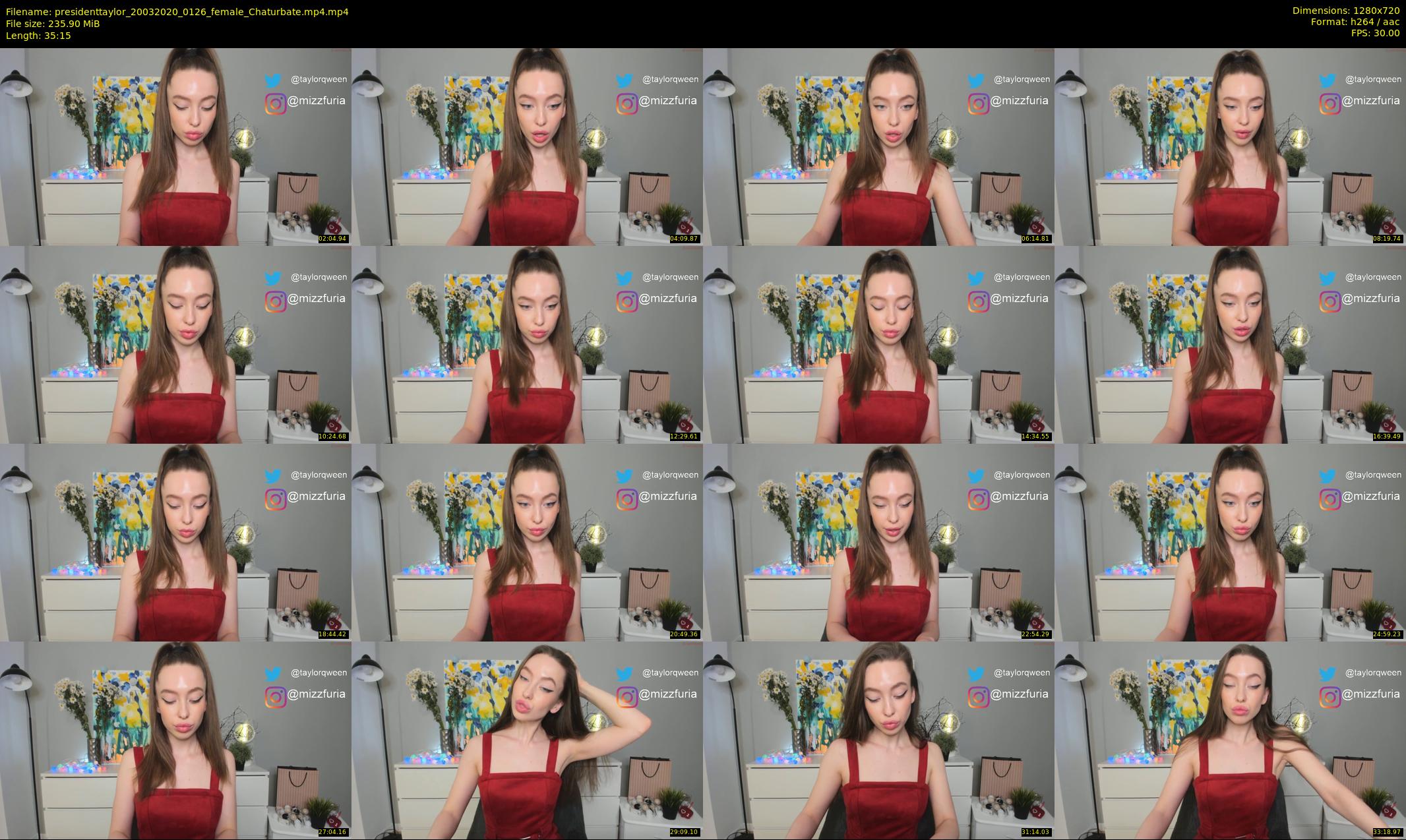 presidenttaylor — 36 minute Chaturbate female cam show recording, 720p, Mar 20, 2020