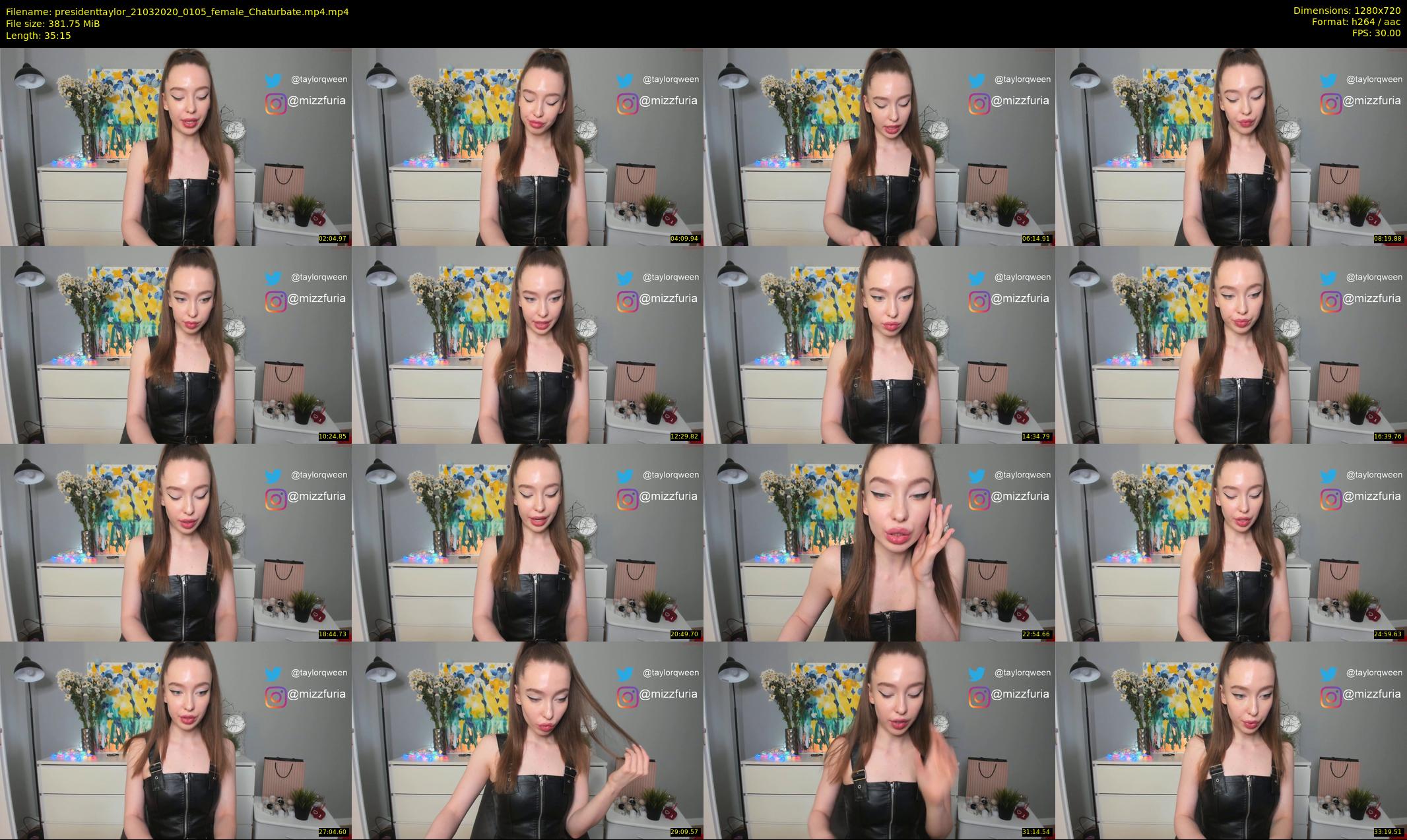 presidenttaylor — 36 minute Chaturbate female cam show recording, 720p, Mar 21, 2020