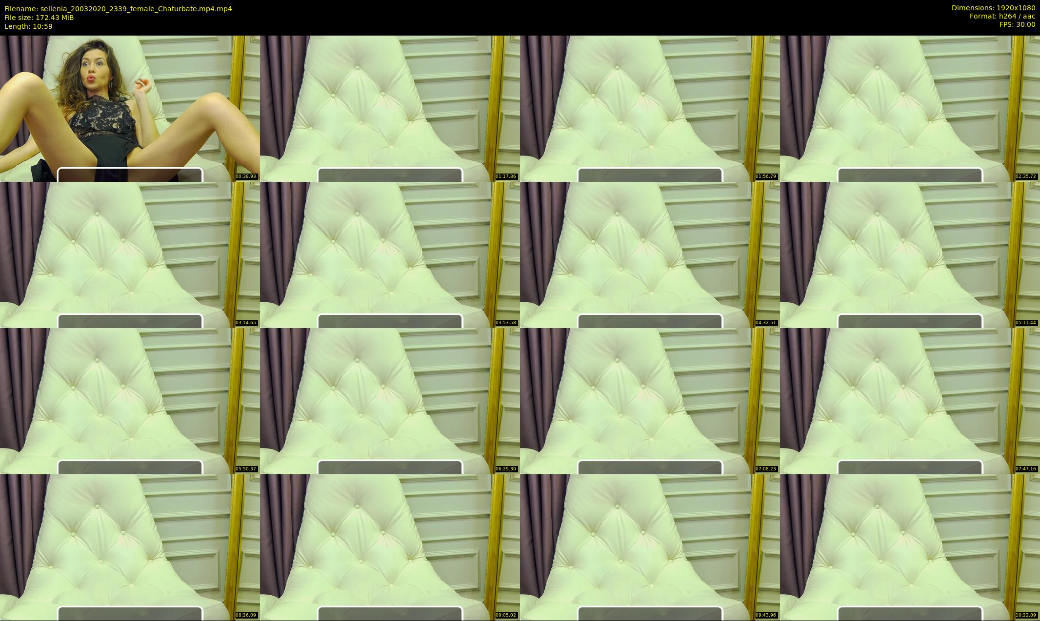 sellenia — 11 minute Chaturbate female cam show recording, 1080p, Mar 20, 2020