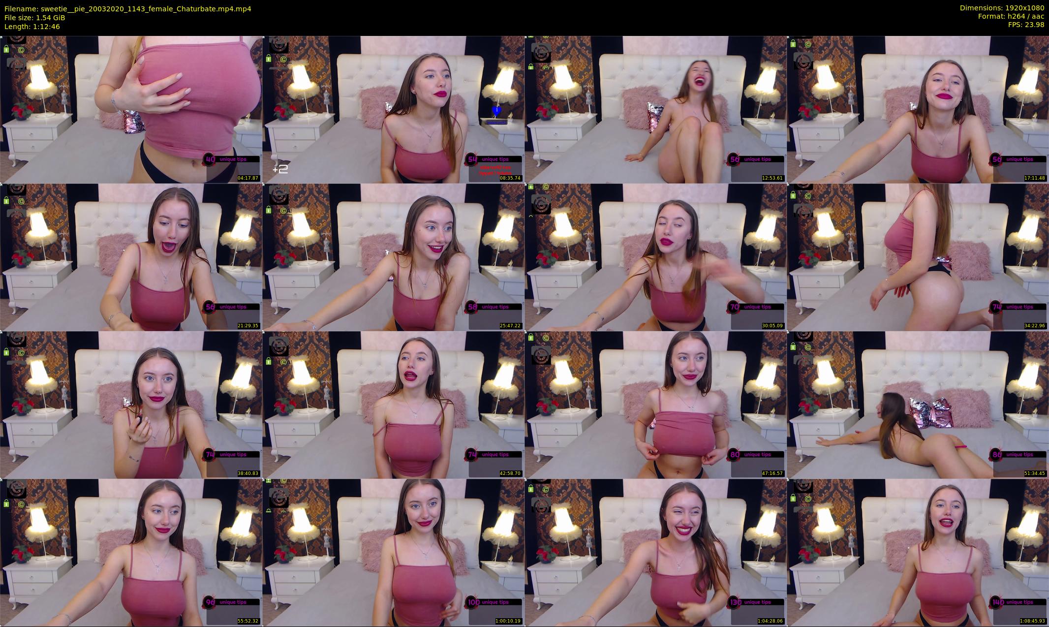 sweetie__pie — 73 minute Chaturbate female cam show recording, 1080p, Mar 20, 2020