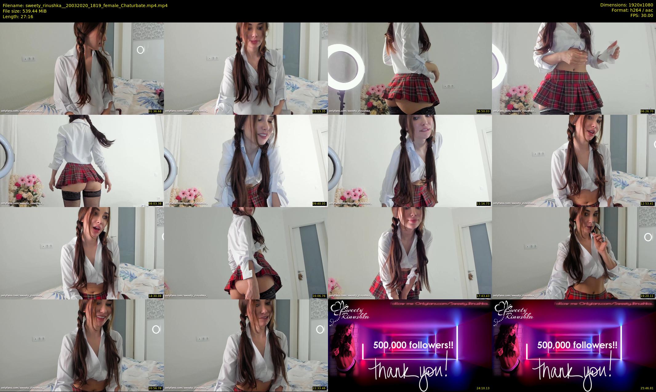 sweety_rinushka_ — 28 minute Chaturbate female cam show recording, 1080p, Mar 20, 2020