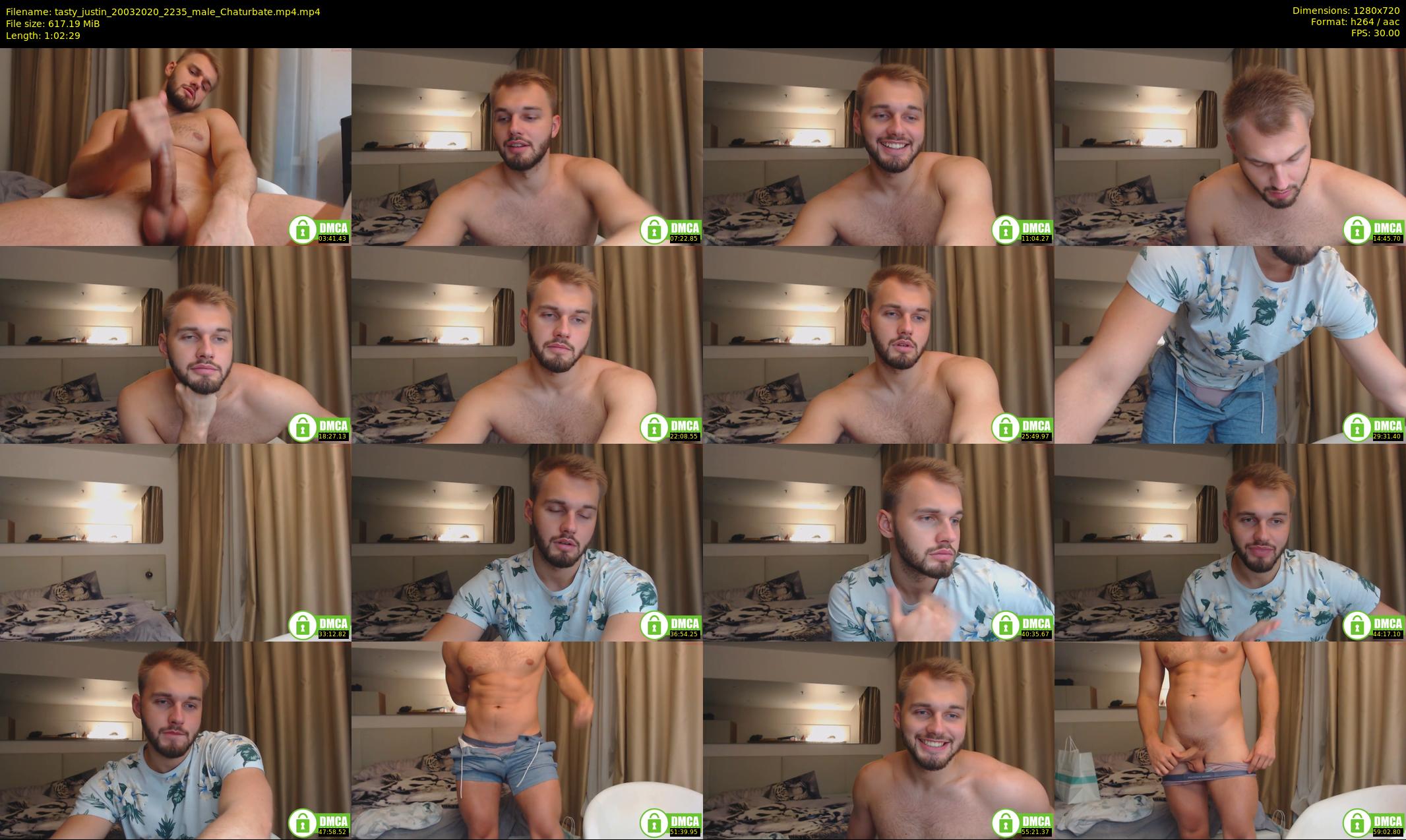 tasty_justin — 63 minute Chaturbate male cam show recording, 720p, Mar 20, 2020