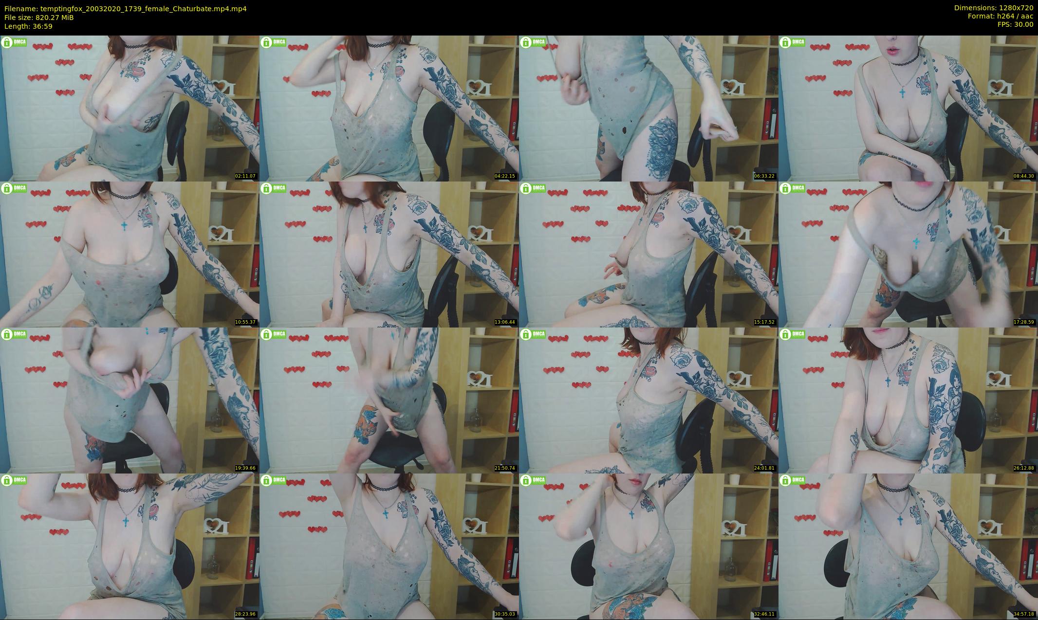 temptingfox — 37 minute Chaturbate female cam show recording, 720p, Mar 20, 2020