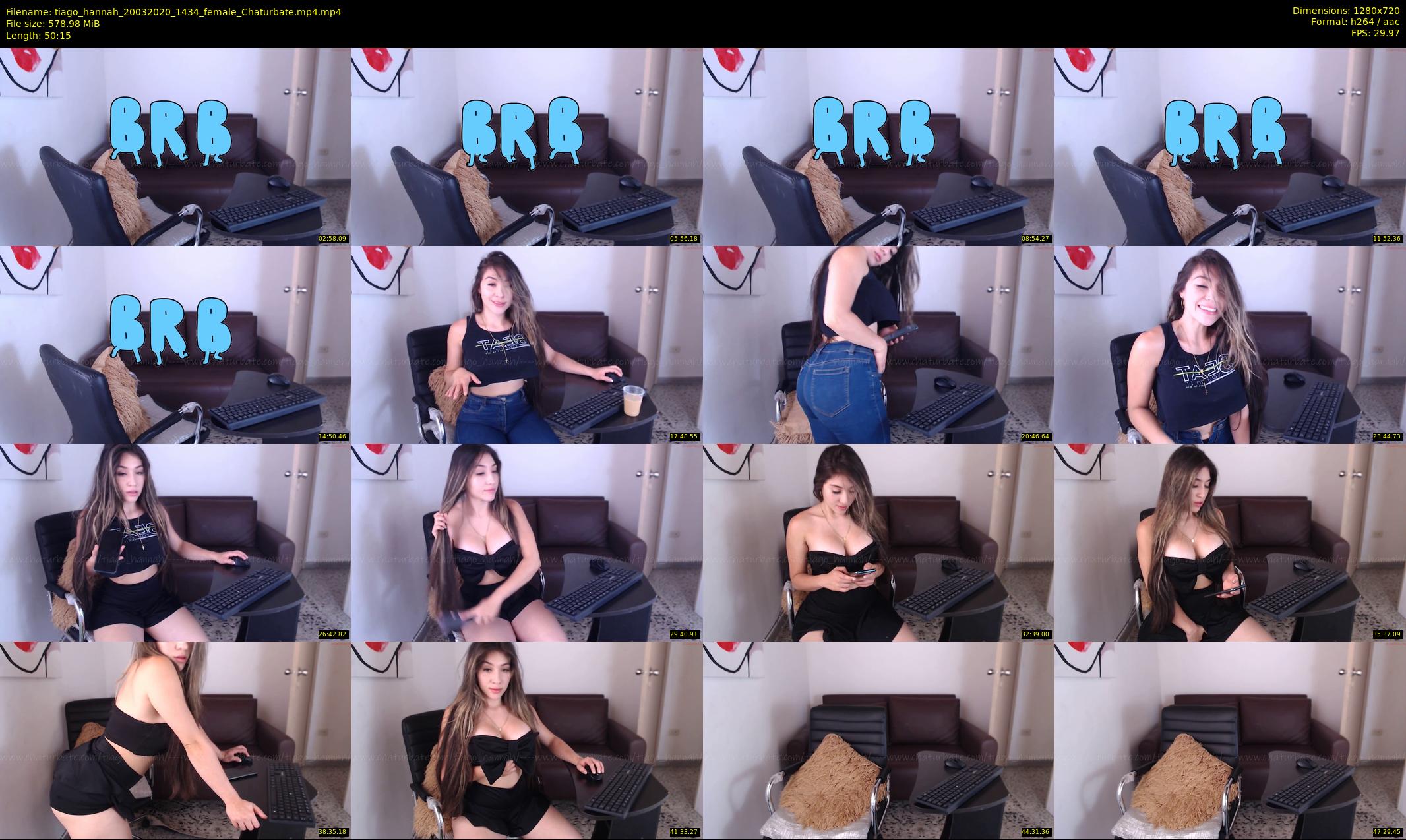 tiago_hannah — 51 minute Chaturbate couple cam show recording, 720p, Mar 20, 2020