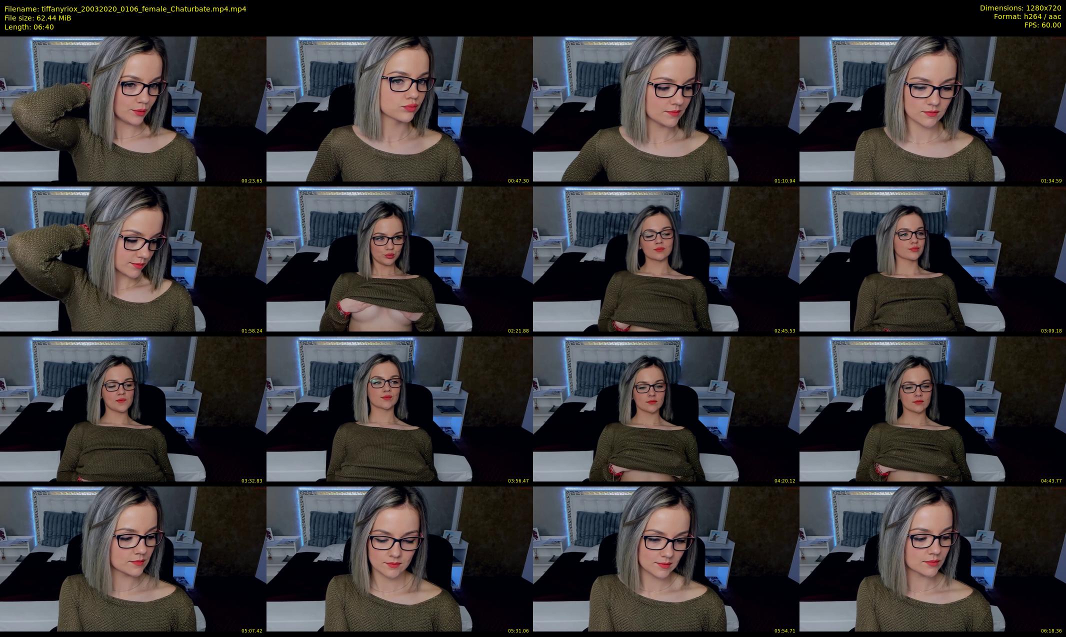 tiffanyriox — 7 minute Chaturbate female cam show recording, 720p, Mar 20, 2020