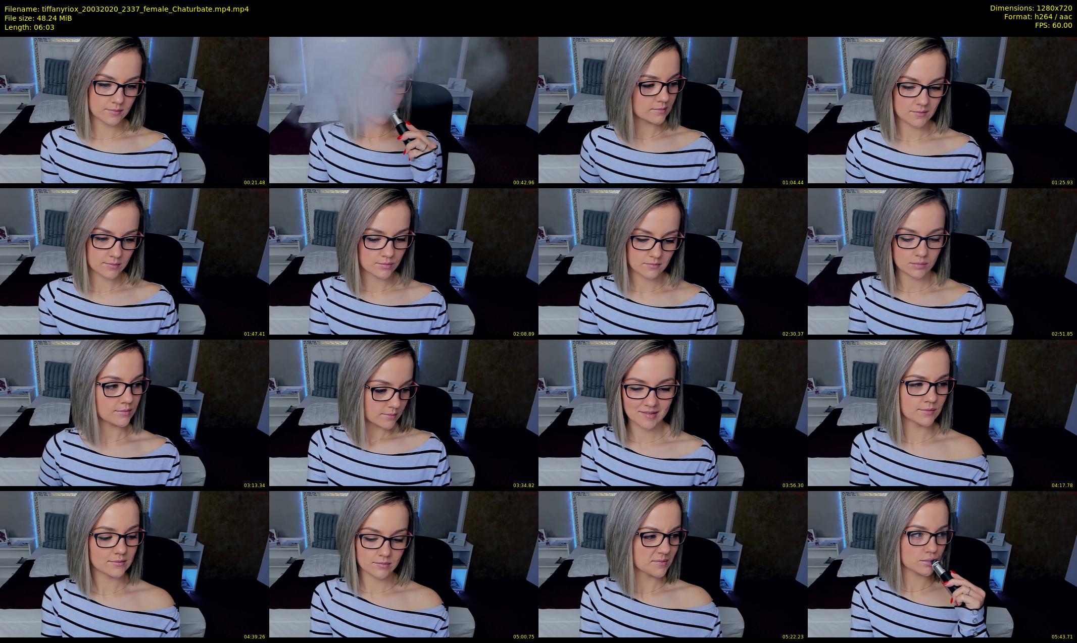 tiffanyriox — 7 minute Chaturbate female cam show recording, 720p, Mar 20, 2020