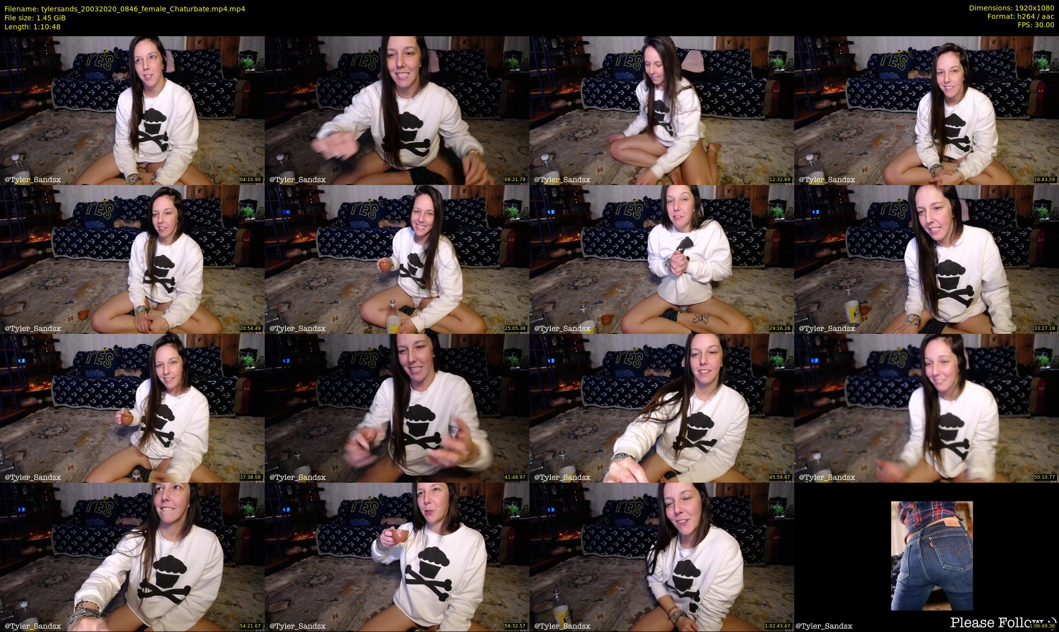 tylersands — 71 minute Chaturbate female cam show recording, 1080p, Mar 20, 2020