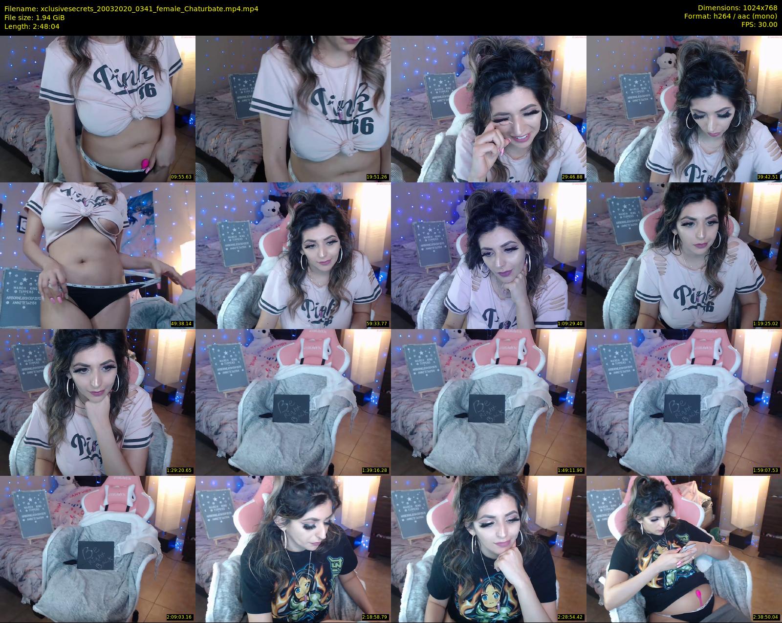 xclusivesecrets — 169 minute Chaturbate female cam show recording, 720p, Mar 20, 2020