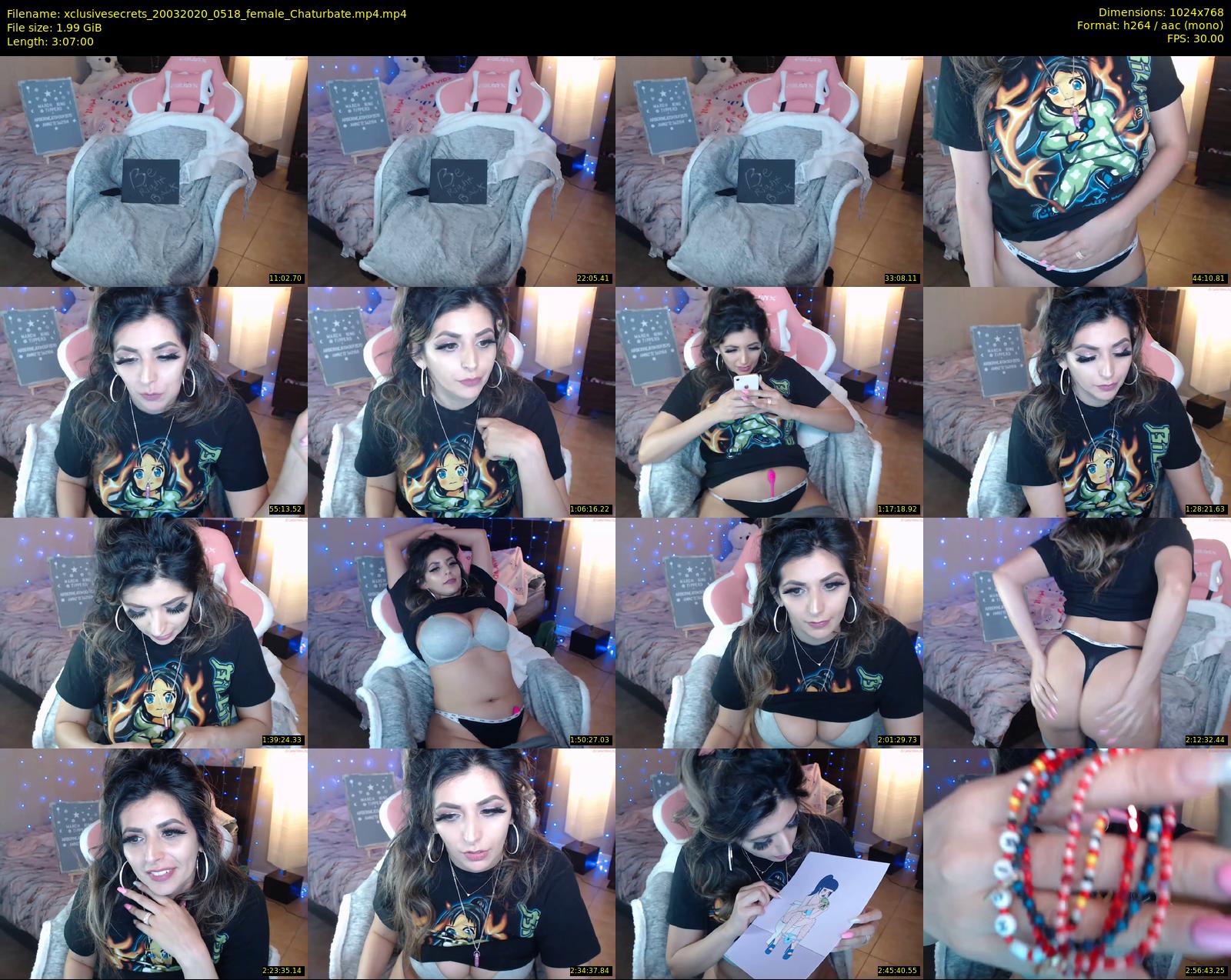 xclusivesecrets — 187 minute Chaturbate female cam show recording, 720p, Mar 20, 2020