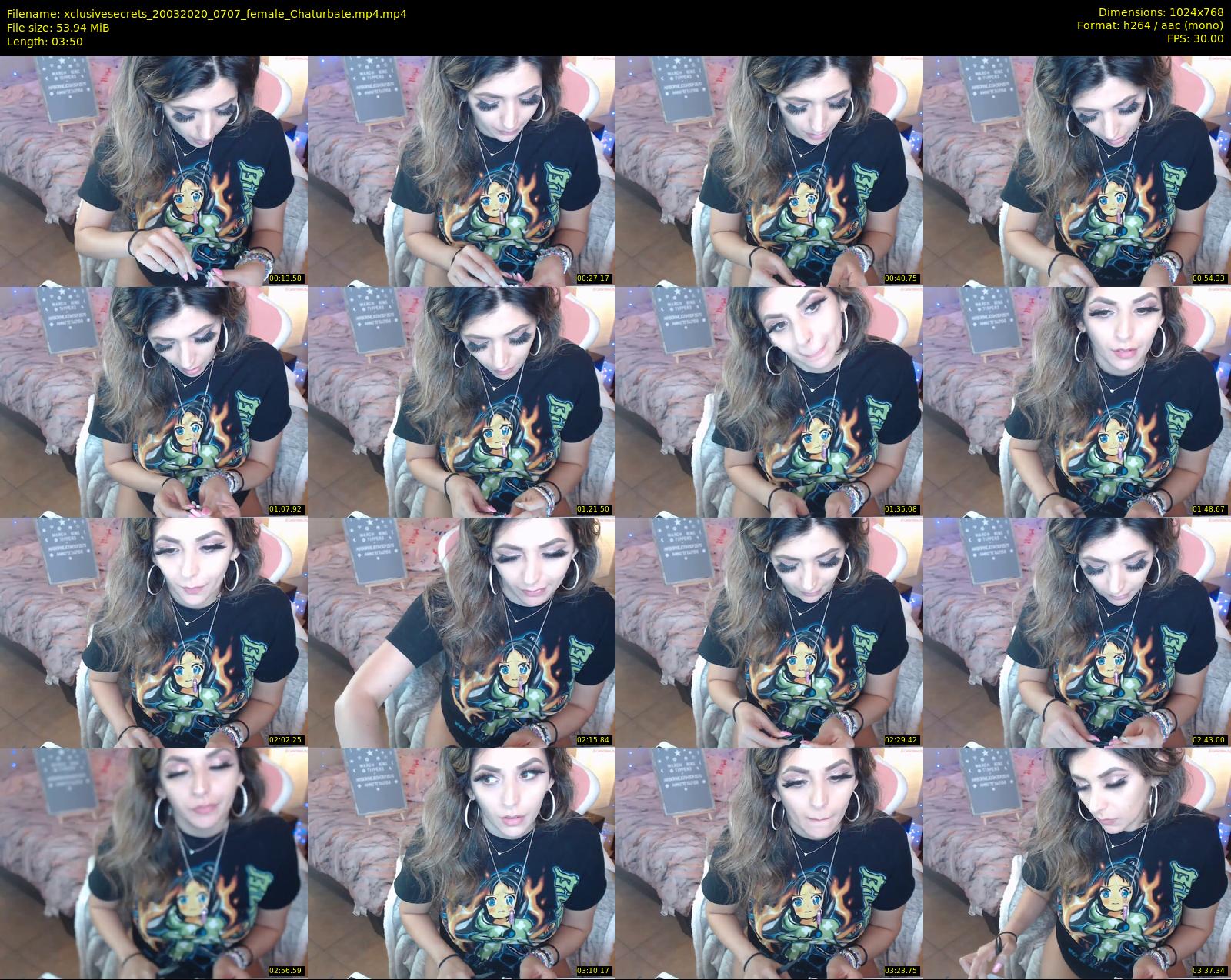 xclusivesecrets — 4 minute Chaturbate female cam show recording, 720p, Mar 20, 2020