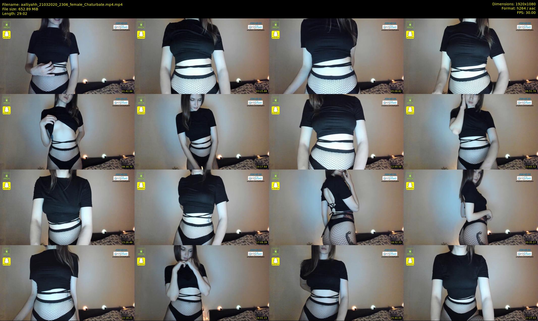 aalliyahh — 30 minute Chaturbate female cam show recording, 1080p, Mar 21, 2020