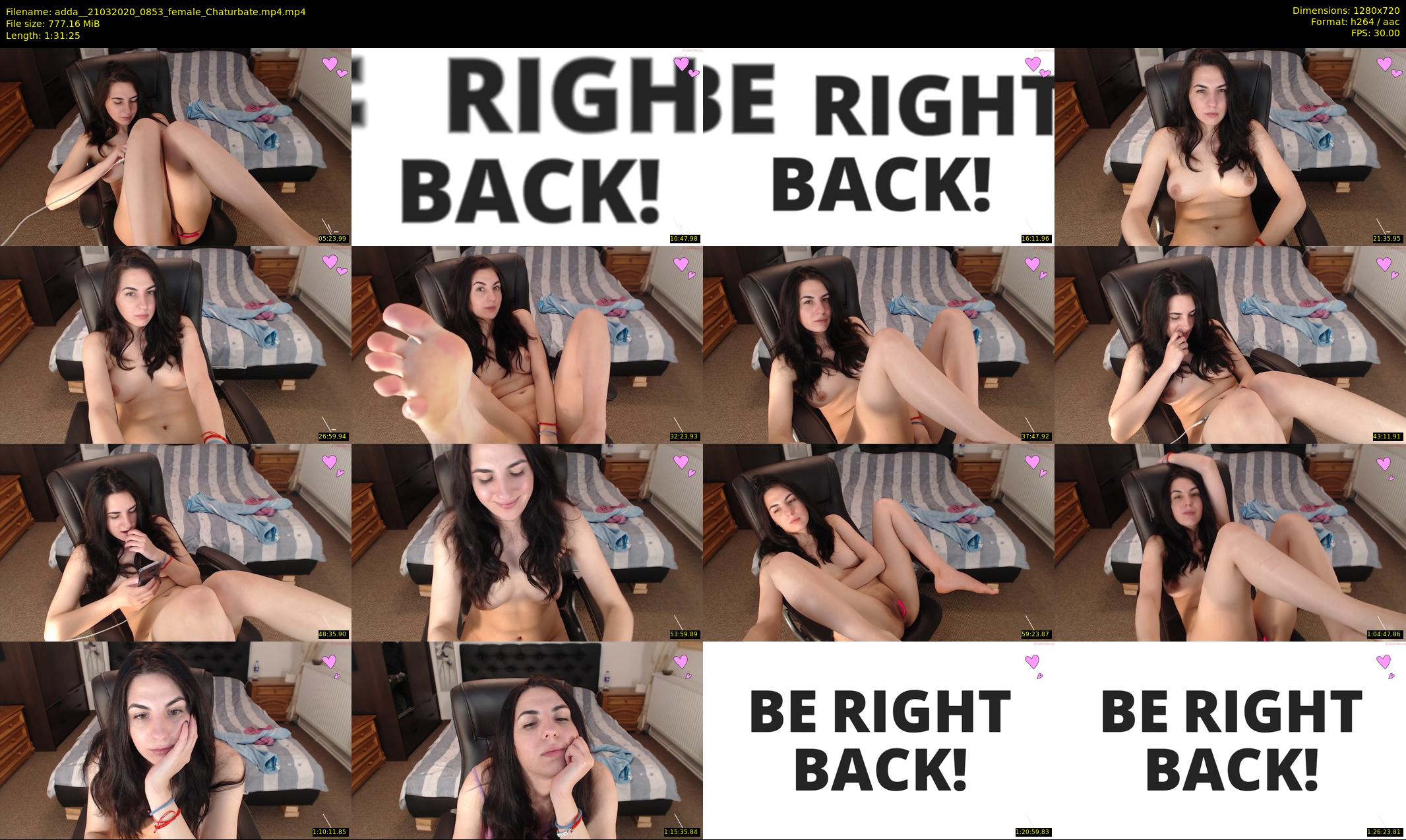 adda_ — 92 minute Chaturbate female cam show recording, 720p, Mar 21, 2020