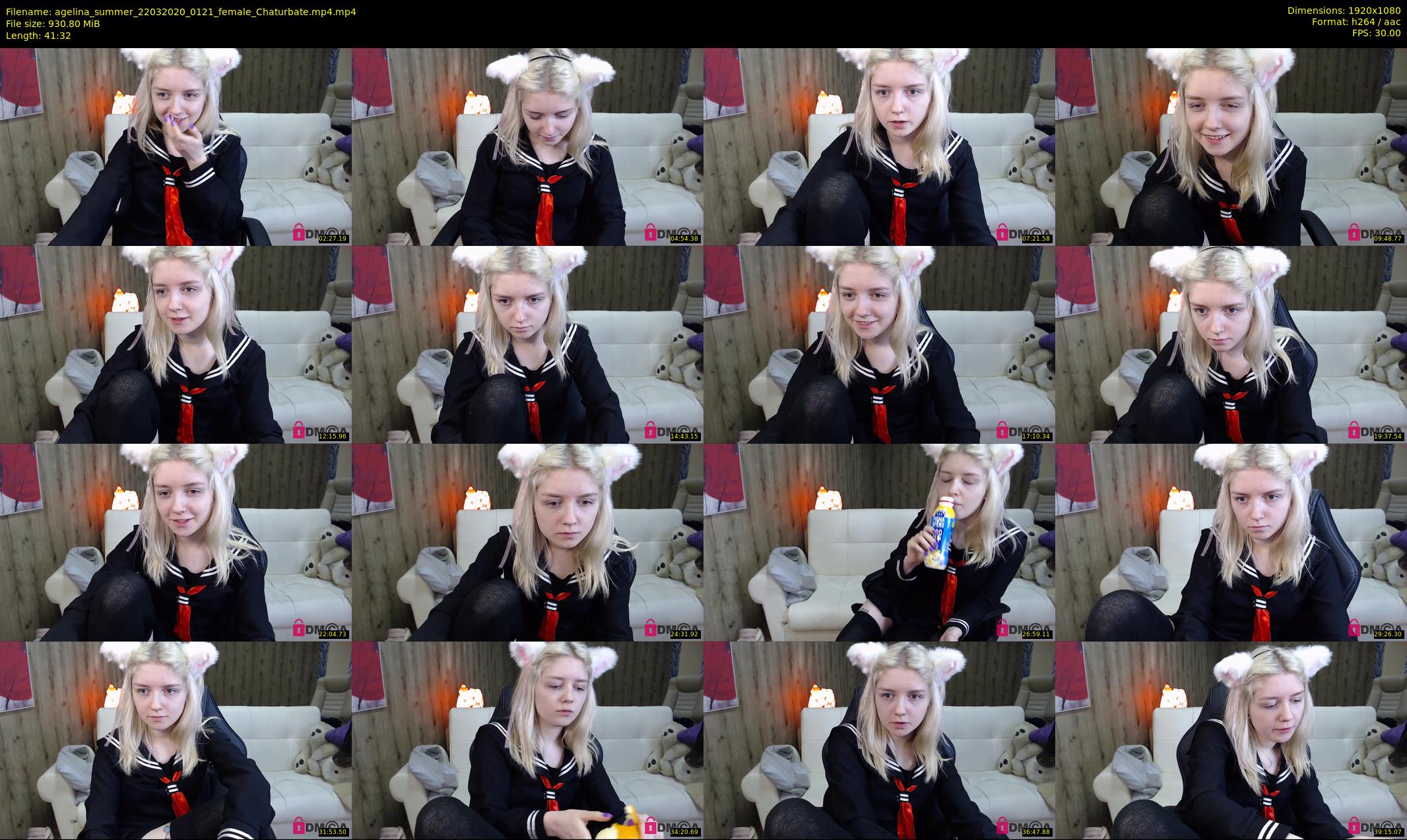 agelina_summer — 42 minute Chaturbate female cam show recording, 1080p, Mar 22, 2020