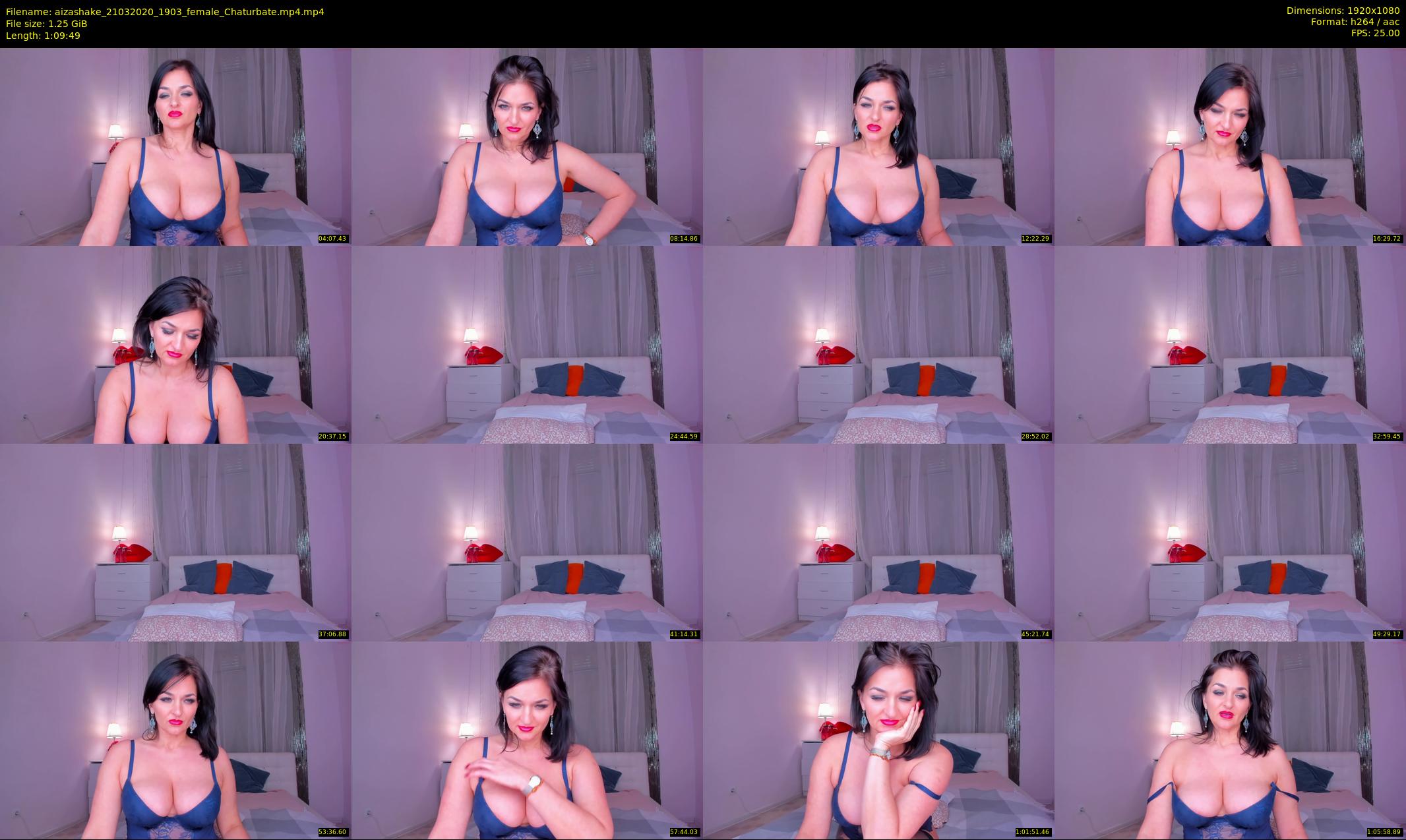 aizashake — 70 minute Chaturbate female cam show recording, 1080p, Mar 21, 2020