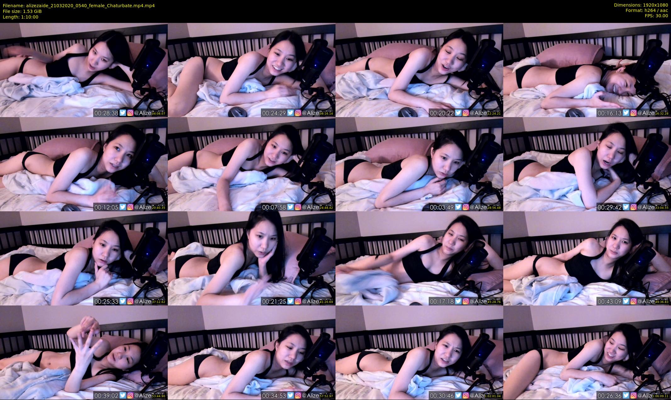 alizezaide — 70 minute Chaturbate female cam show recording, 1080p, Mar 21, 2020