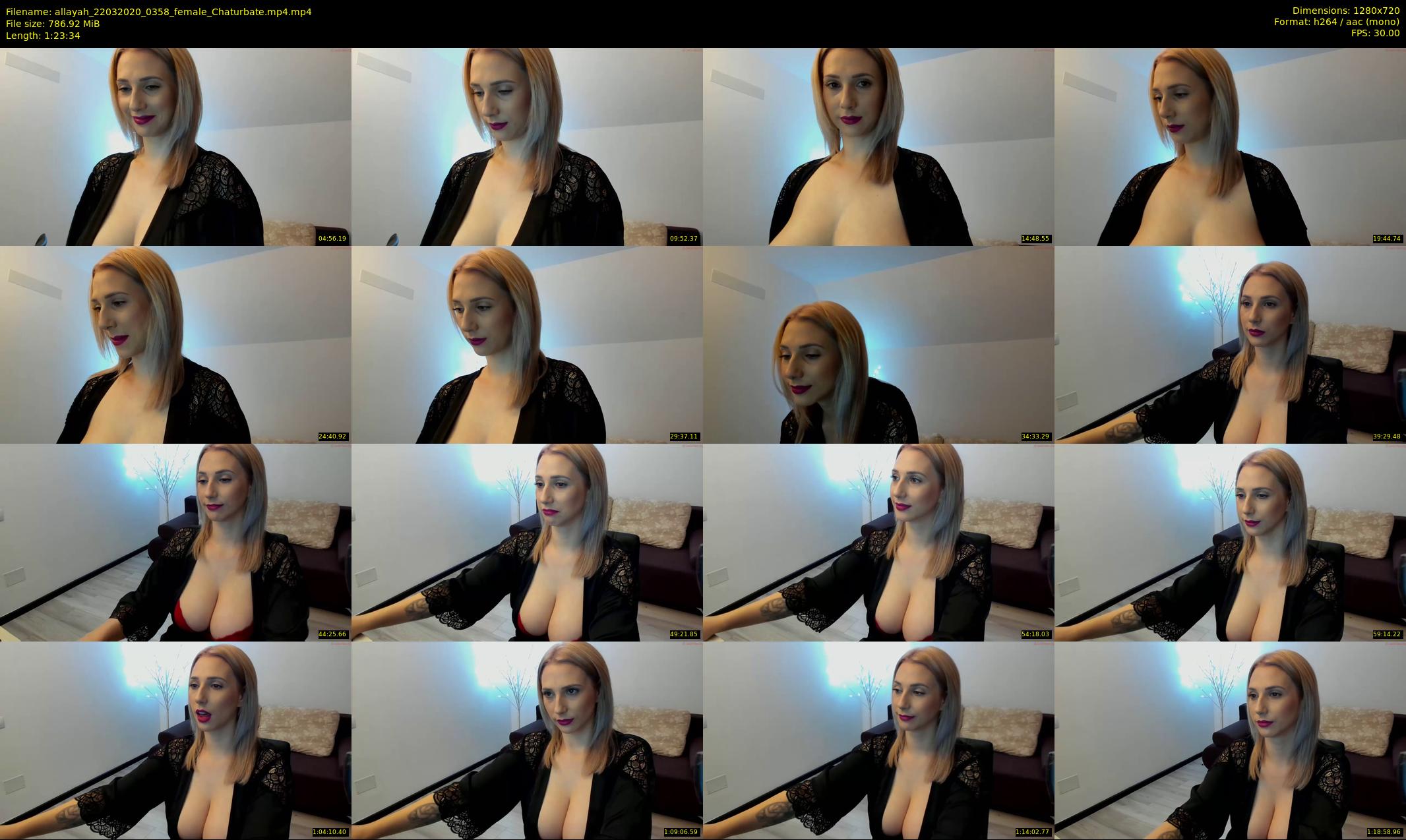 allayah — 84 minute Chaturbate female cam show recording, 720p, Mar 22, 2020