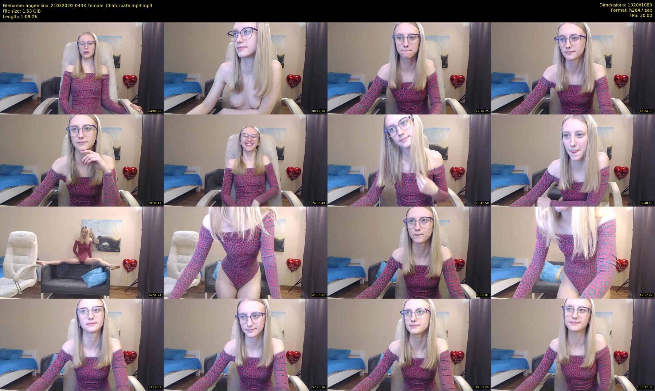 angeellina — 70 minute Chaturbate female cam show recording, 1080p, Mar 21, 2020