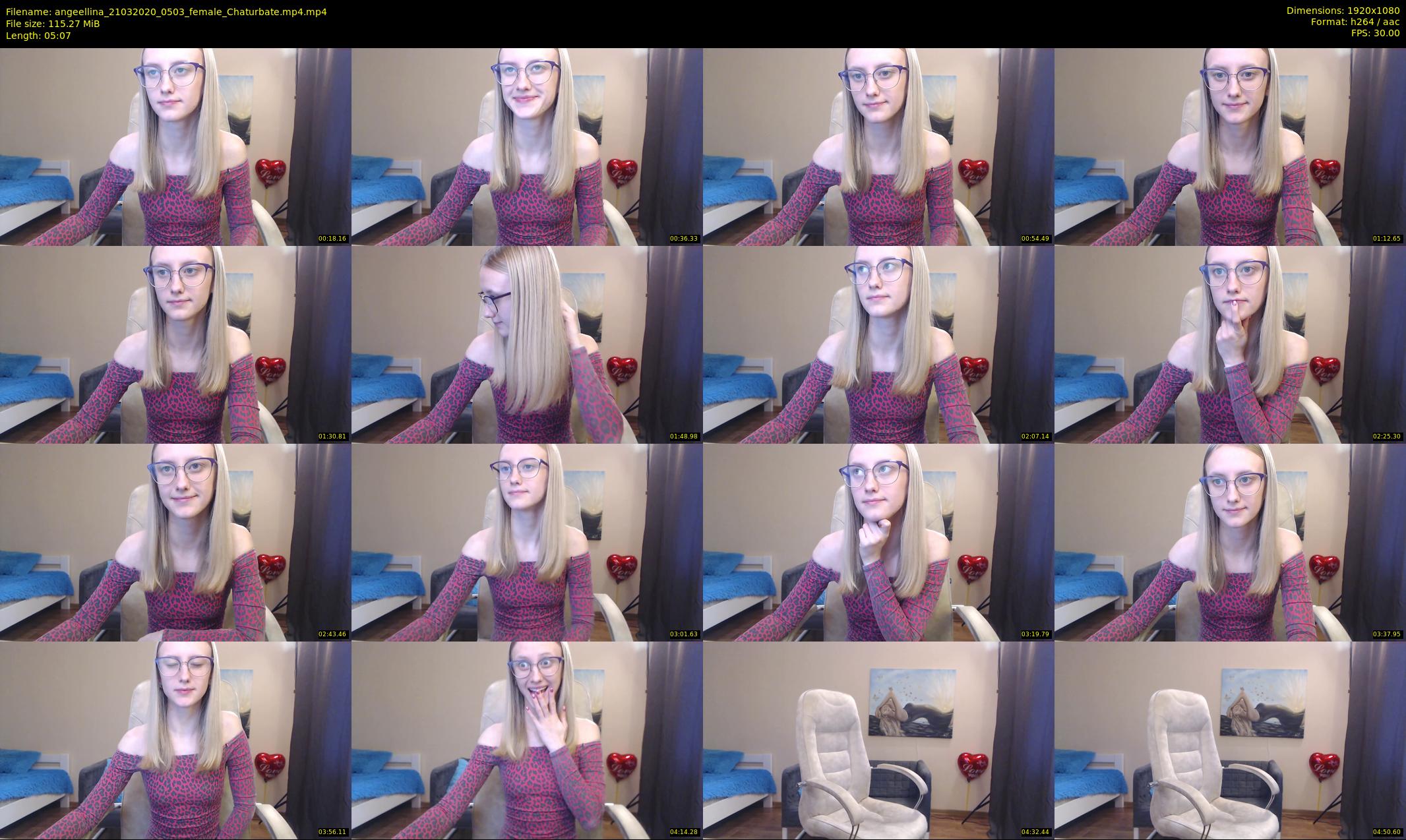angeellina — 6 minute Chaturbate female cam show recording, 1080p, Mar 21, 2020