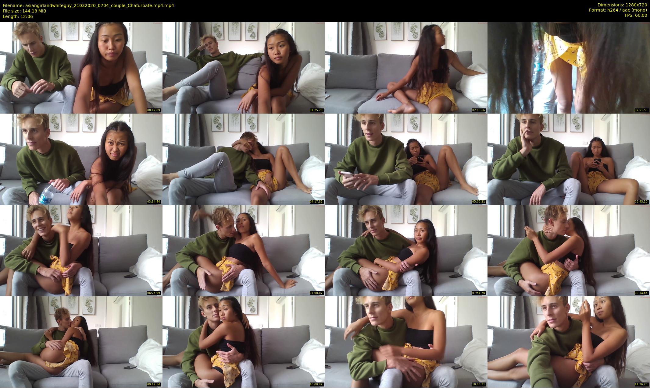 asiangirlandwhiteguy — 13 minute Chaturbate couple cam show recording, 720p, Mar 21, 2020