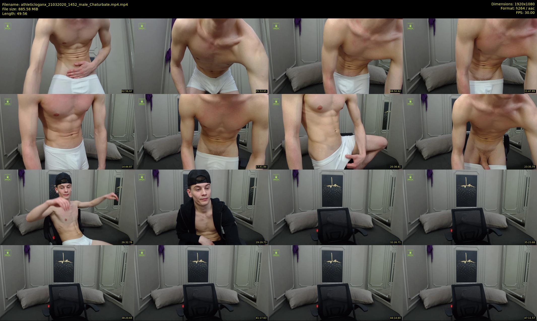 athleticloganx — 50 minute Chaturbate male cam show recording, 1080p, Mar 21, 2020