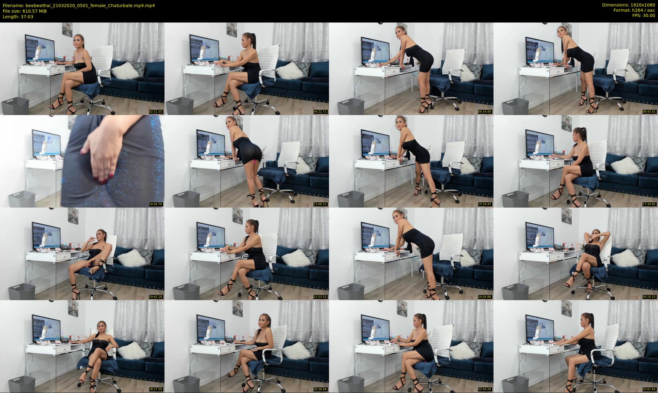 beebeethai — 38 minute Chaturbate female cam show recording, 1080p, Mar 21, 2020
