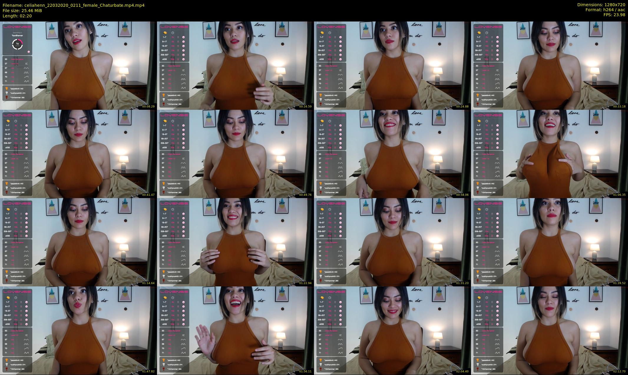 celiahenn — 3 minute Chaturbate female cam show recording, 720p, Mar 22, 2020