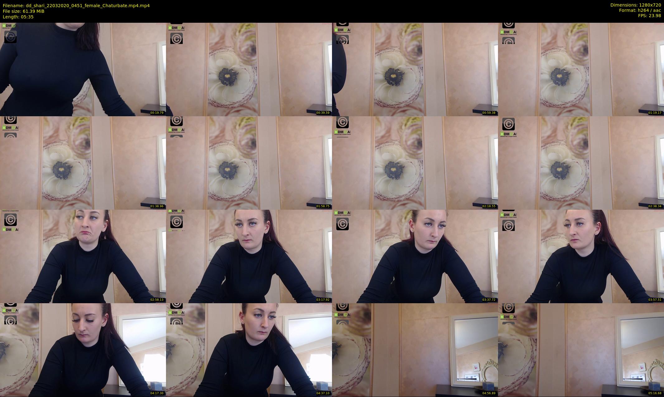 dd_shari — 6 minute Chaturbate female cam show recording, 720p, Mar 22, 2020