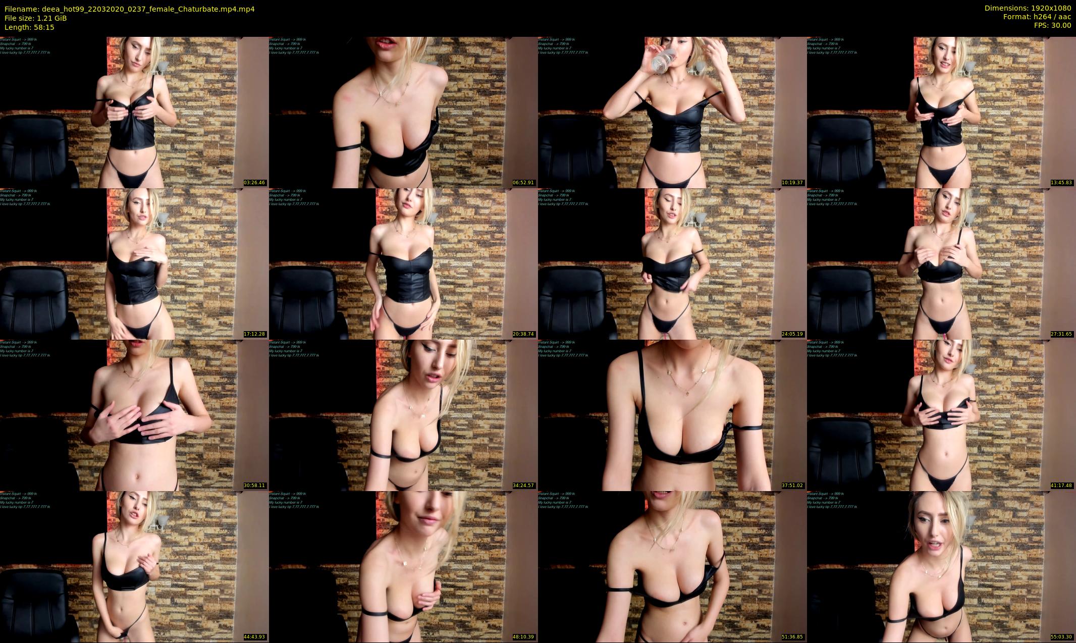 deea_hot99 — 59 minute Chaturbate female cam show recording, 1080p, Mar 22, 2020