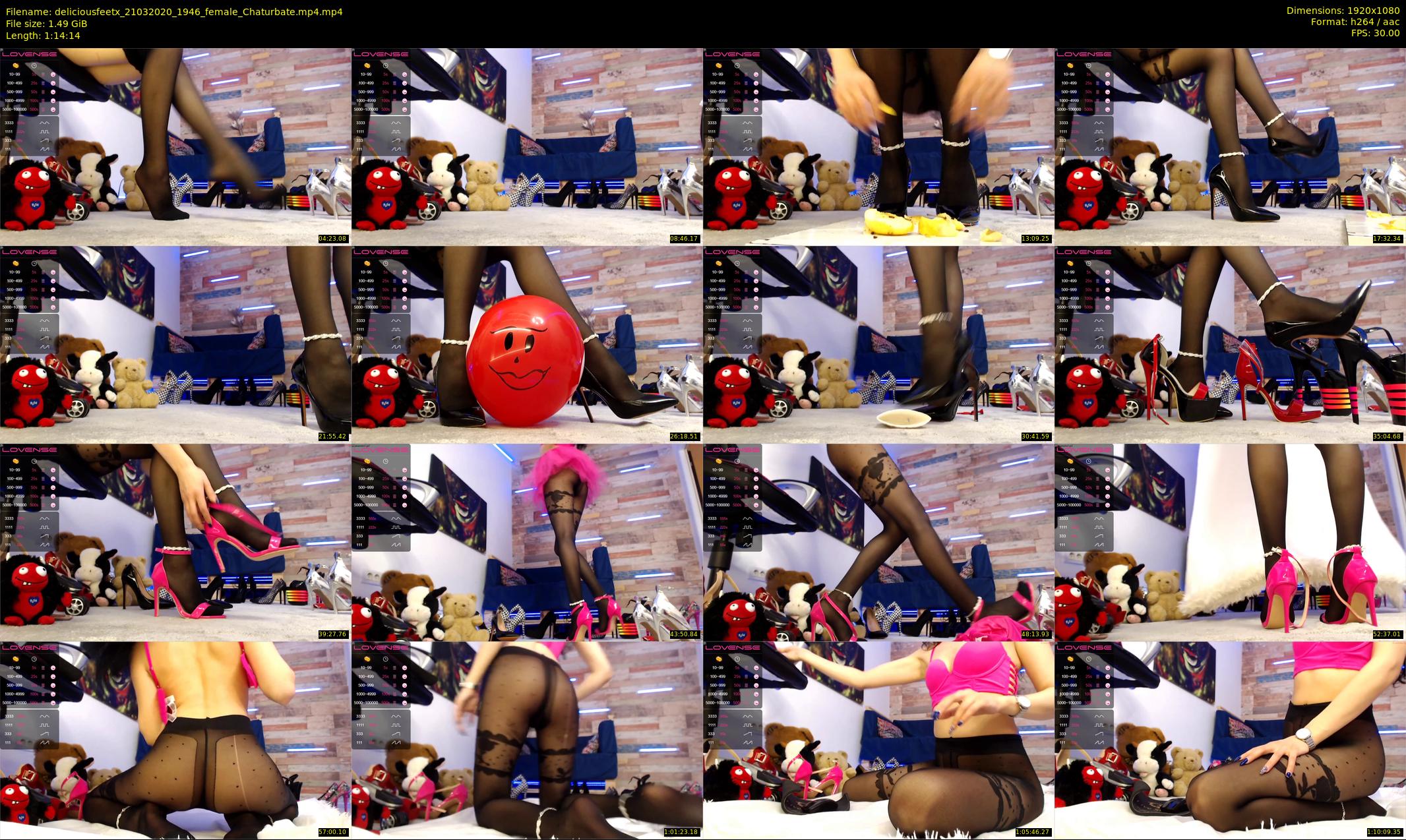 deliciousfeetx — 75 minute Chaturbate female cam show recording, 1080p, Mar 21, 2020